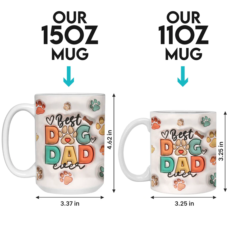 Custom Photo Love Me Love My Dog - Dog & Cat Personalized Custom 3D Inflated Effect Printed Mug - Christmas Gift For Pet Owners, Pet Lovers - Image 5