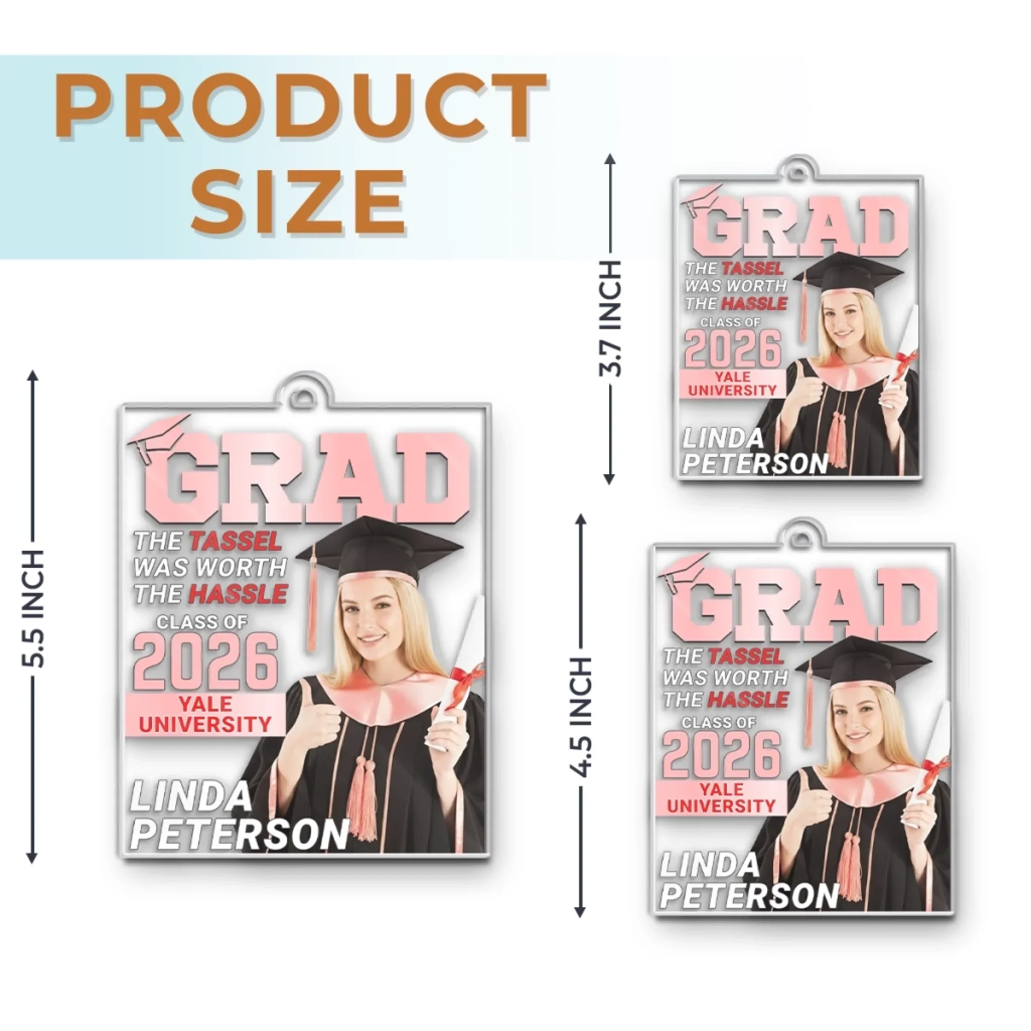 Custom Photo Magazine Acrylic Ornament - Personalized Christmas Graduation Gifts For Him, Her - The Best Is Yet To Come - Image 6