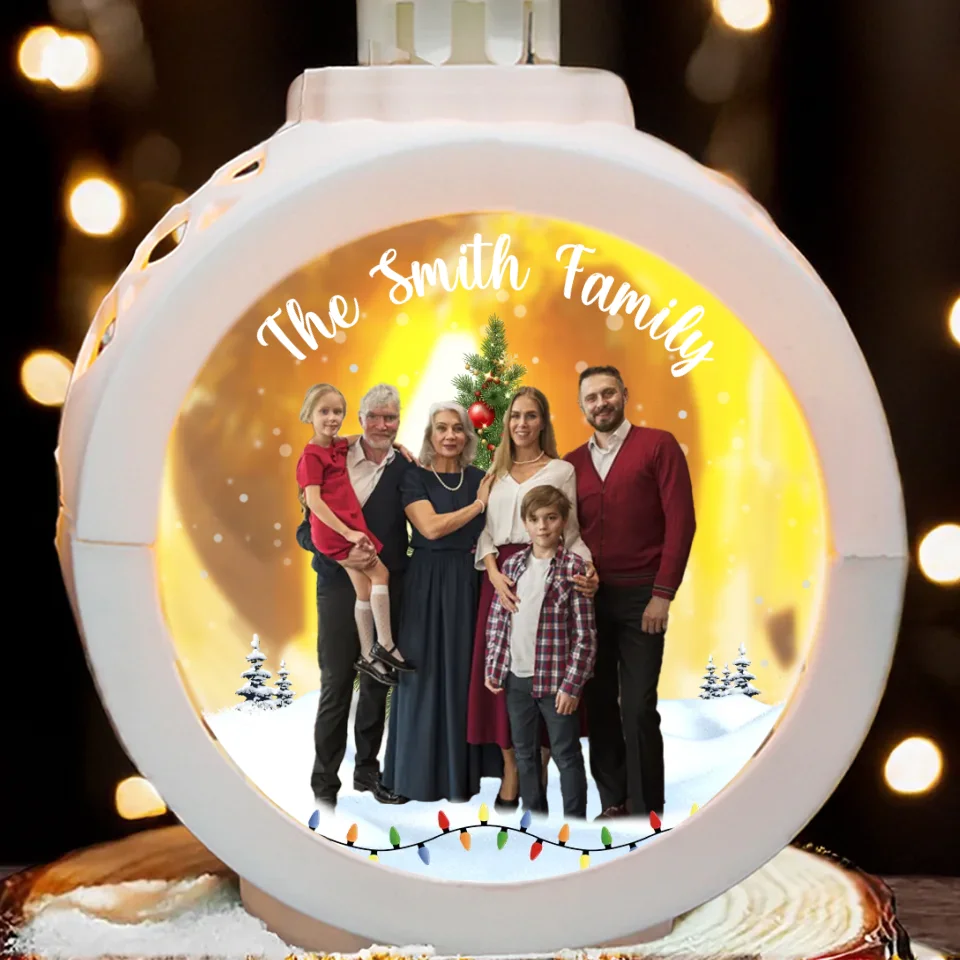 Custom Photo Make It A December To Remember - Family Personalized Custom Candlelight Lantern Ornament - Christmas Gift For Family Members - Image 3