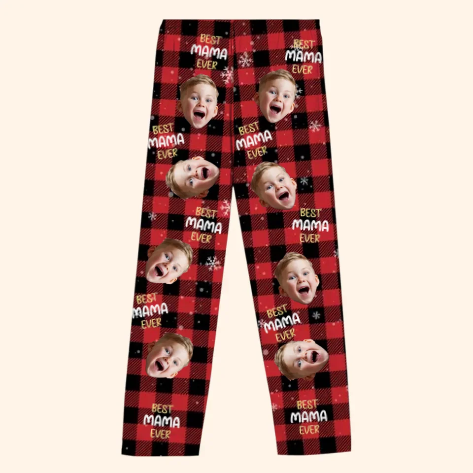 Custom Photo May Your Christmas Be Blessed With The Love And Laughter Of Family - Family Personalized Custom Pajama Pants - Christmas Gift For Family Members - Image 2