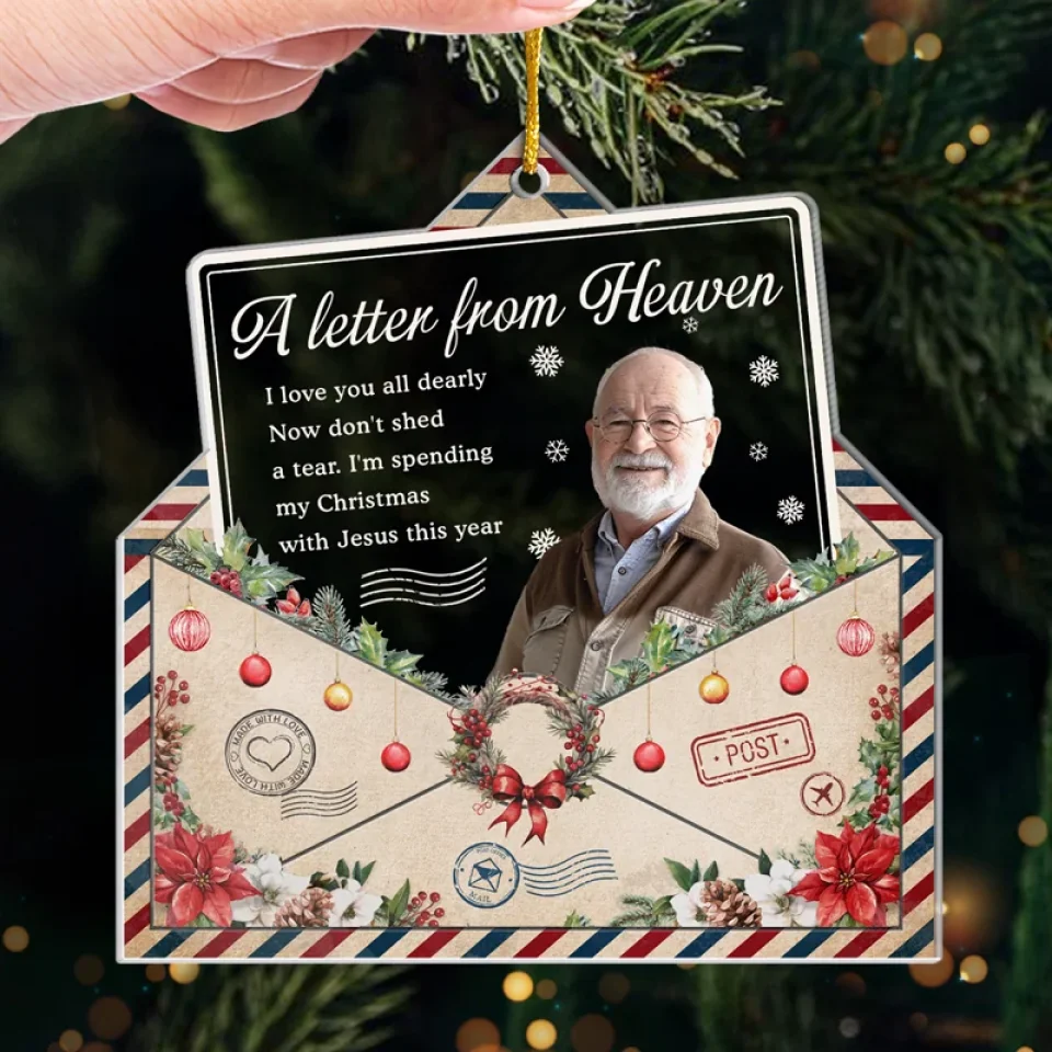 Custom Photo Memories Are The Treasures That Stay Forever - Memorial Personalized Custom Ornament - Acrylic Custom Shaped - Sympathy Gift, Christmas Gift For Family Members - Image 4
