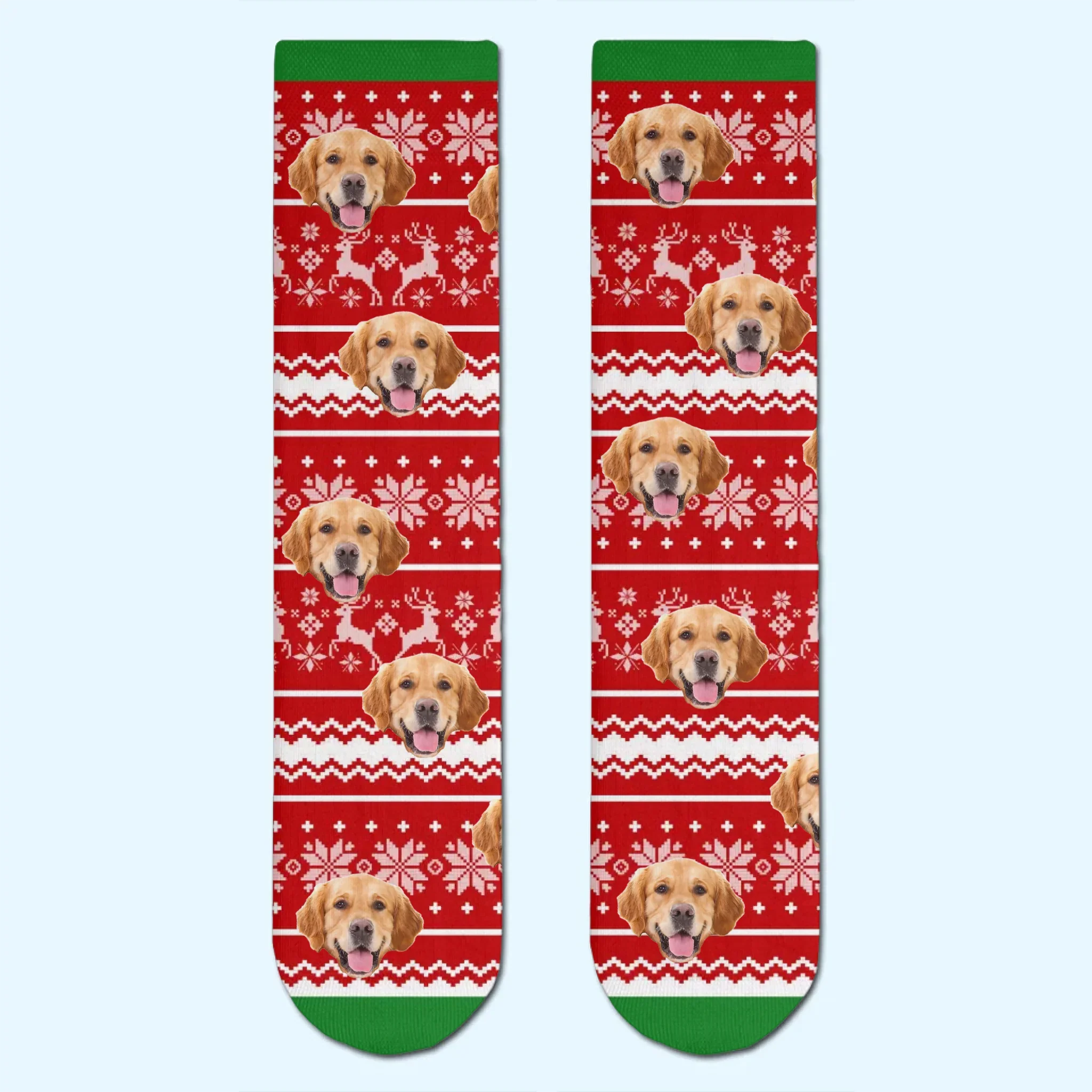 Custom Photo Middle Tube Socks - Personalized  Christmas Birthday Gifts For Dog Cat Lovers, Dog Dad And Mom, Cat Owners - Every Step, A Paw Of Joy - Image 2