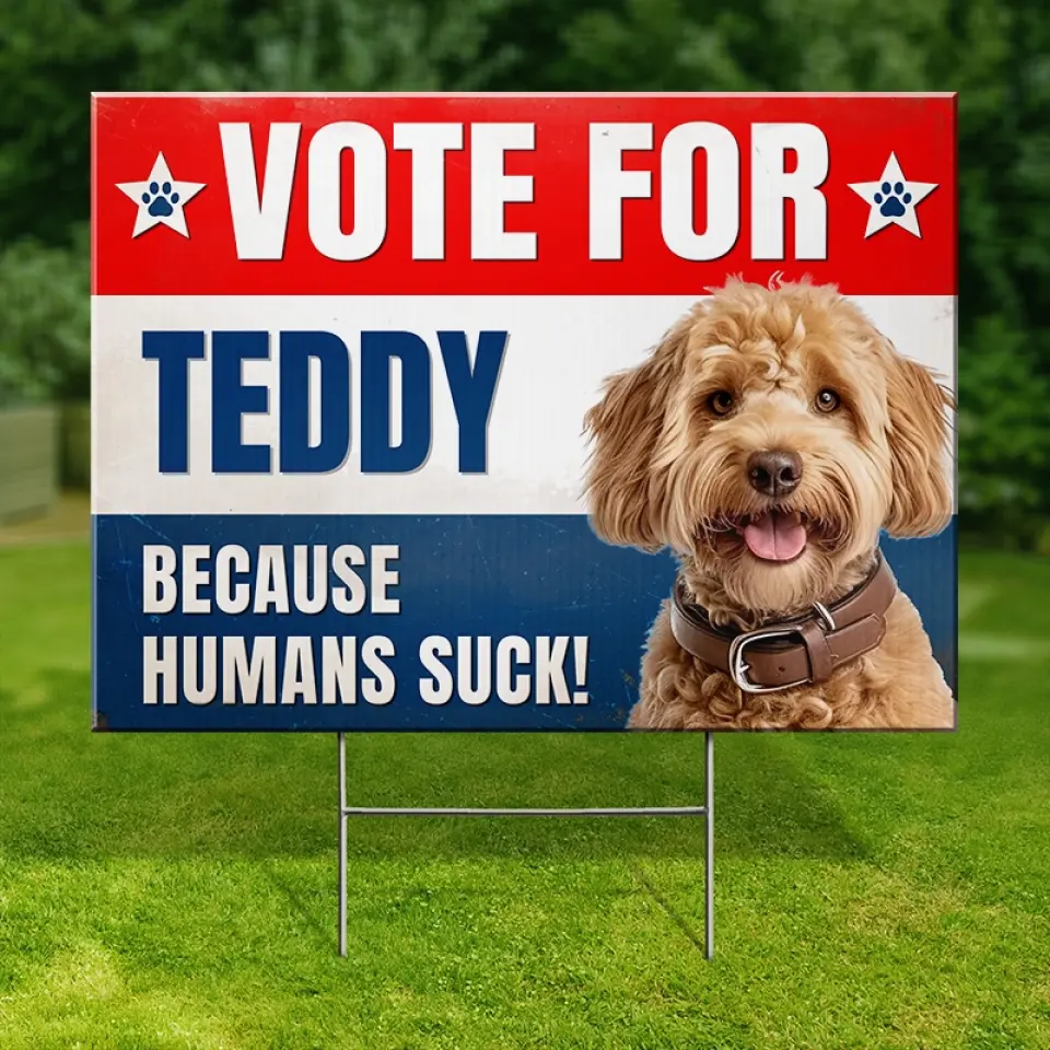 Custom Photo More Treats, Less Squirrels - Dog & Cat Personalized Custom Yard Sign - Gift For Pet Owners, Pet Lovers - Image 4