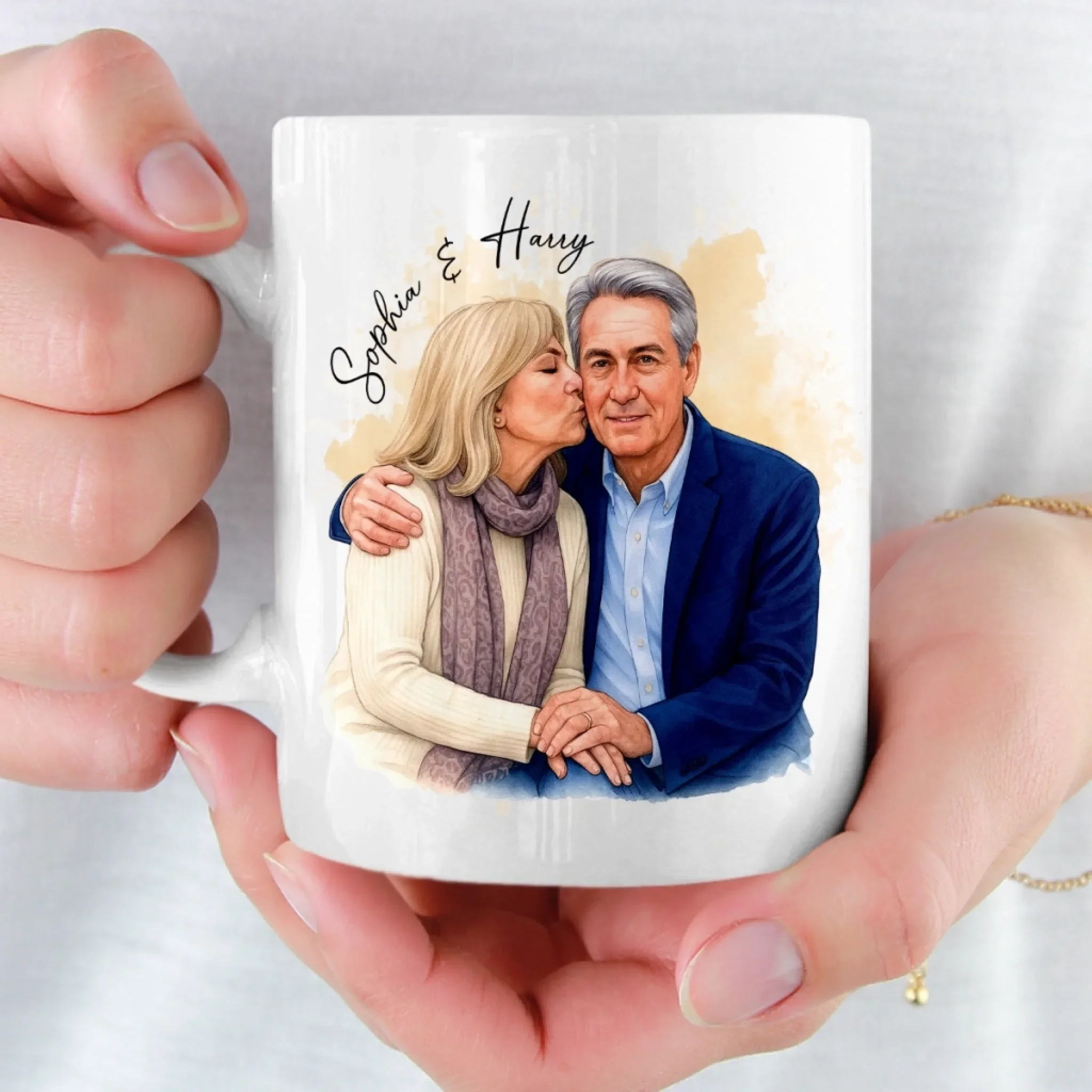 Custom Photo Mug - Personalized Anniversary Wedding Gifts For Husband And Wife, Him And Her - Love Grows With Us - Image 5