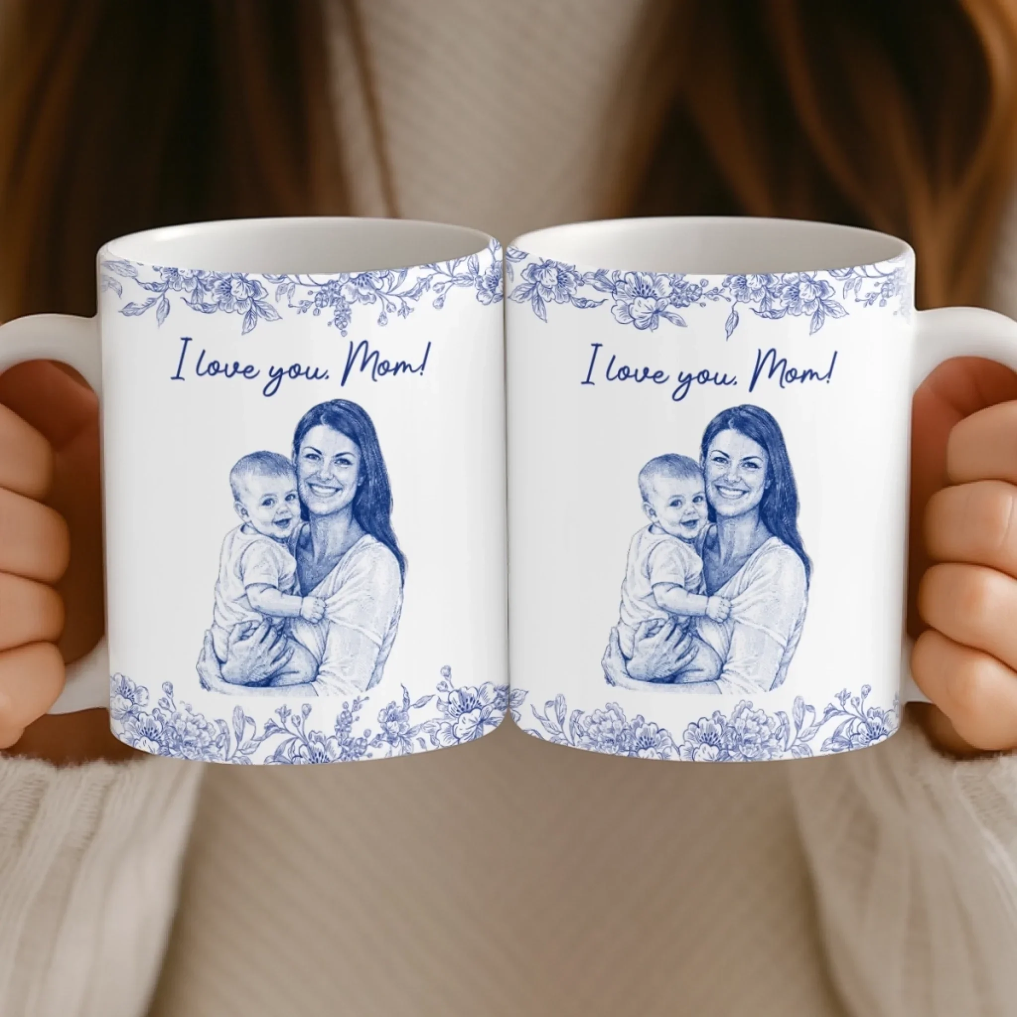 Custom Photo Mug - Personalized Baby Shower, Gender Reveal Gifts For New Moms, New Parents - Mom Is My Sunshine - Image 5