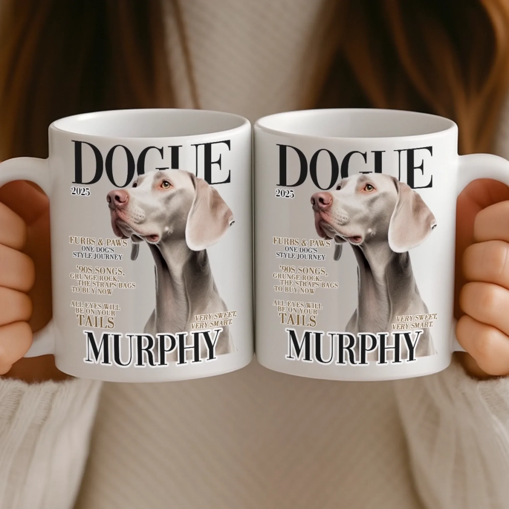 Custom Photo Magazine Mug - Personalized Birthday Gifts For Dog Lovers, Dog Dad And Mom - Captured Love In A Cup - Image 5