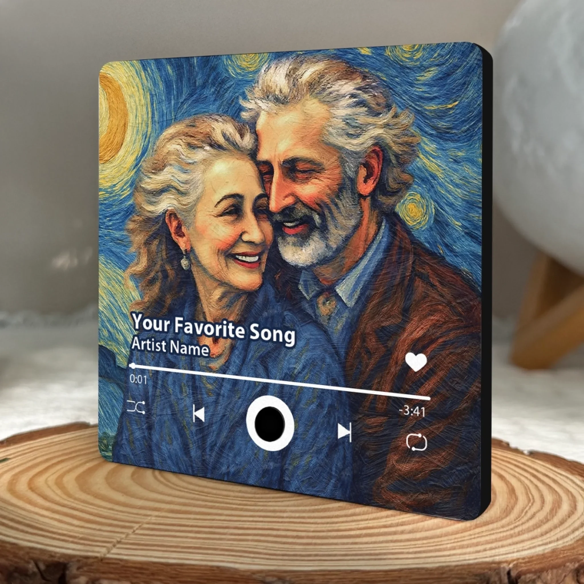 Custom Photo Music Fridge Magnet That Can Play Songs - Personalized Anniversary Wedding Gifts For Husband And Wife, Him And Her - Our Story In Every Note - Image 4