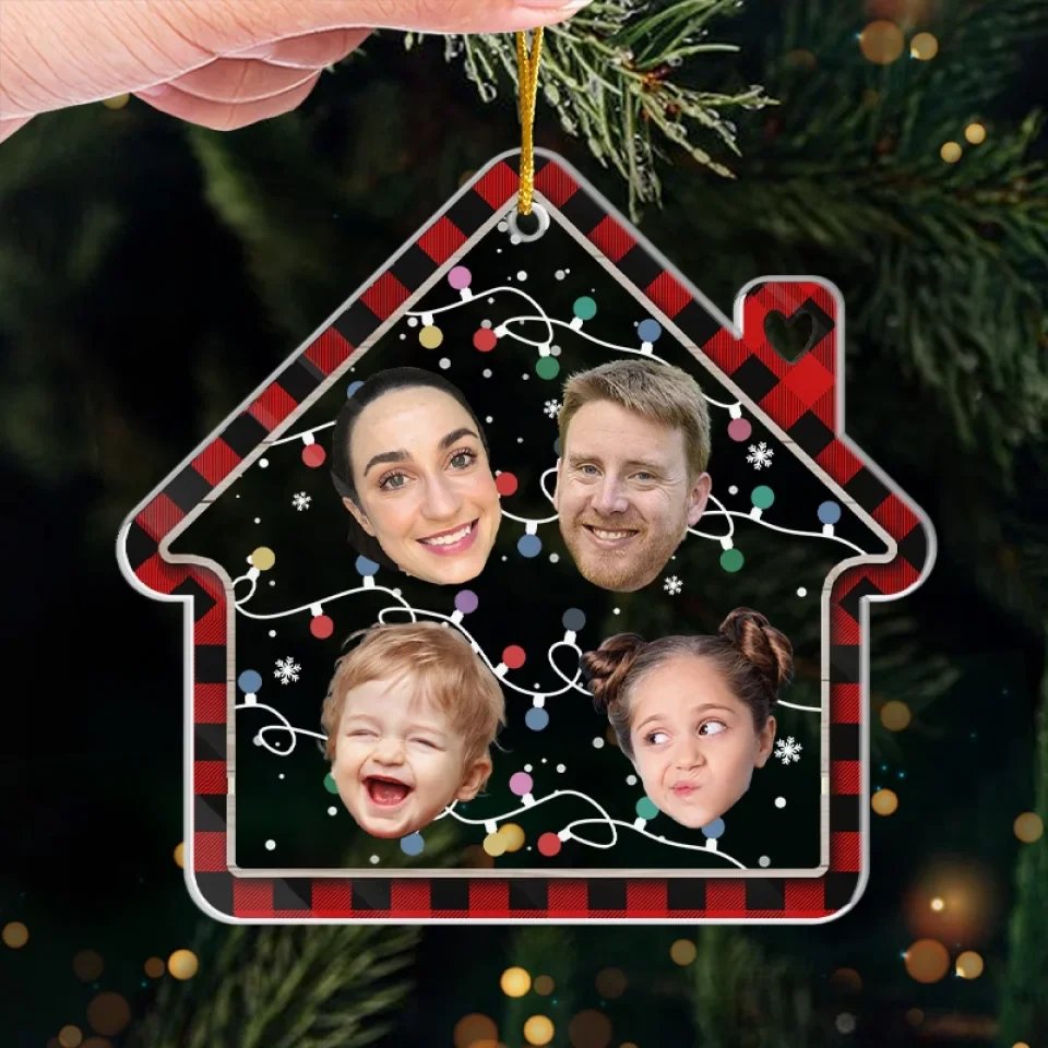 Custom Photo My Favorite Color Is Christmas Lights - Family Personalized Custom Ornament - Acrylic Custom Shaped - Christmas Gift For Family Members - Image 4
