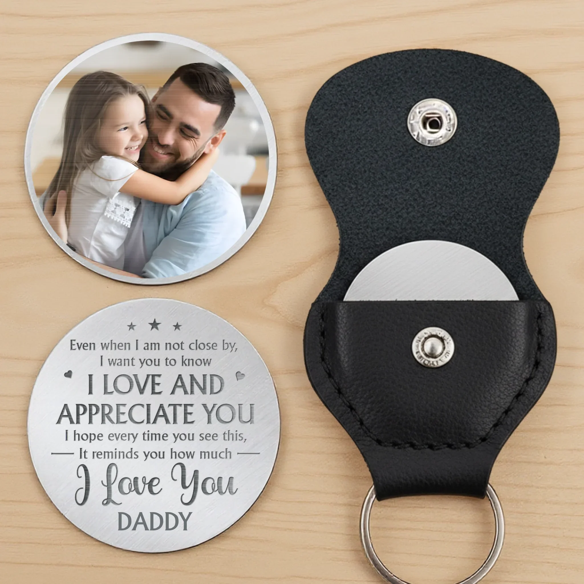 Custom Photo My First Hero, My Forever Friend - Family Personalized Custom Pocket Hug - Father's Day, Gift For Dad, Grandpa, Son, Daughter, Grandson, Granddaughter - Image 6