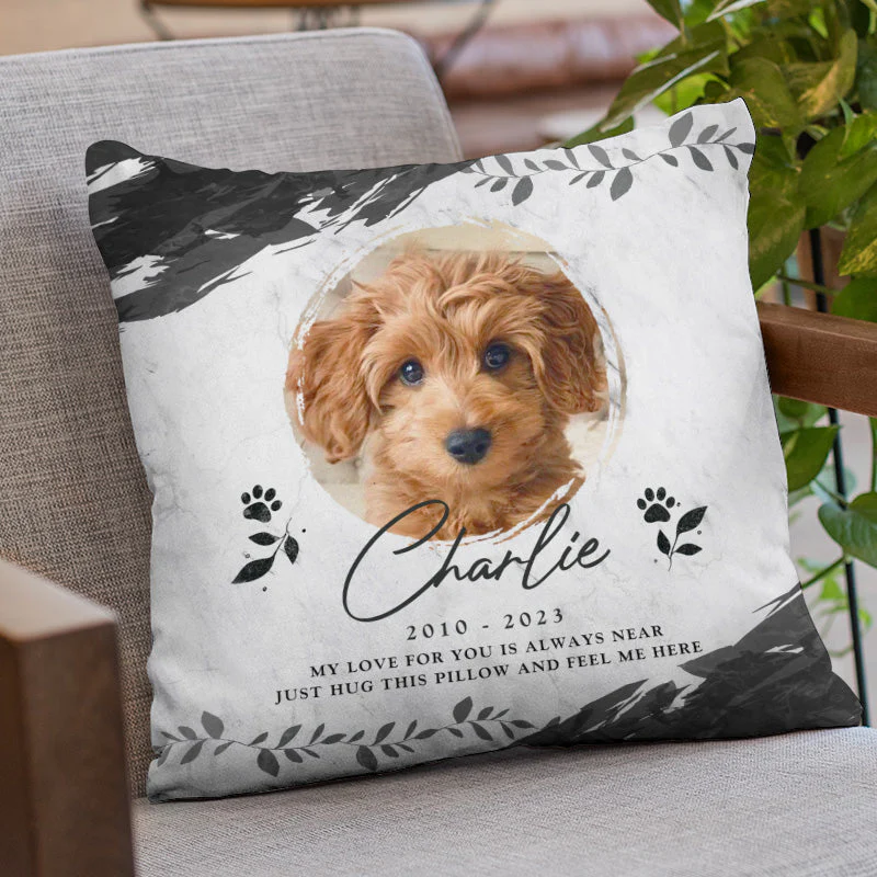 Custom Photo My Love For You Is Always Near - Memorial Personalized Custom Pillow - Sympathy Gift, Gift For Pet Owners, Pet Lovers - Image 2