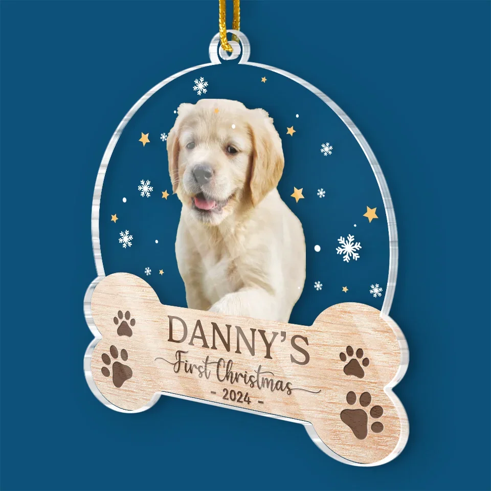 Custom Photo My Lovely Fur Baby - Dog & Cat Personalized Custom Ornament - Acrylic Custom Shaped - New Arrival, Christmas Gift For Pet Owners, Pet Lovers, First Christmas AMZ - Image 3