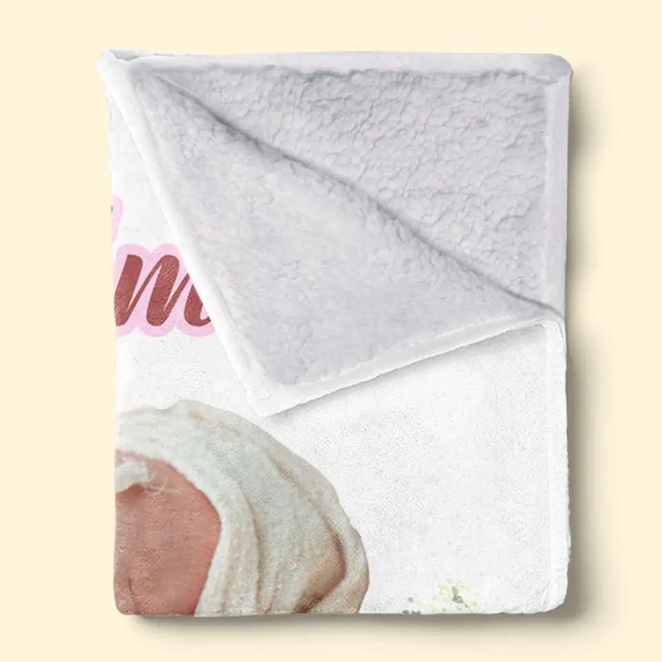 Custom Photo My New World Starts With You - Family Personalized Custom Baby Blanket - Gift For Baby Kids, Newborn Baby - Image 5