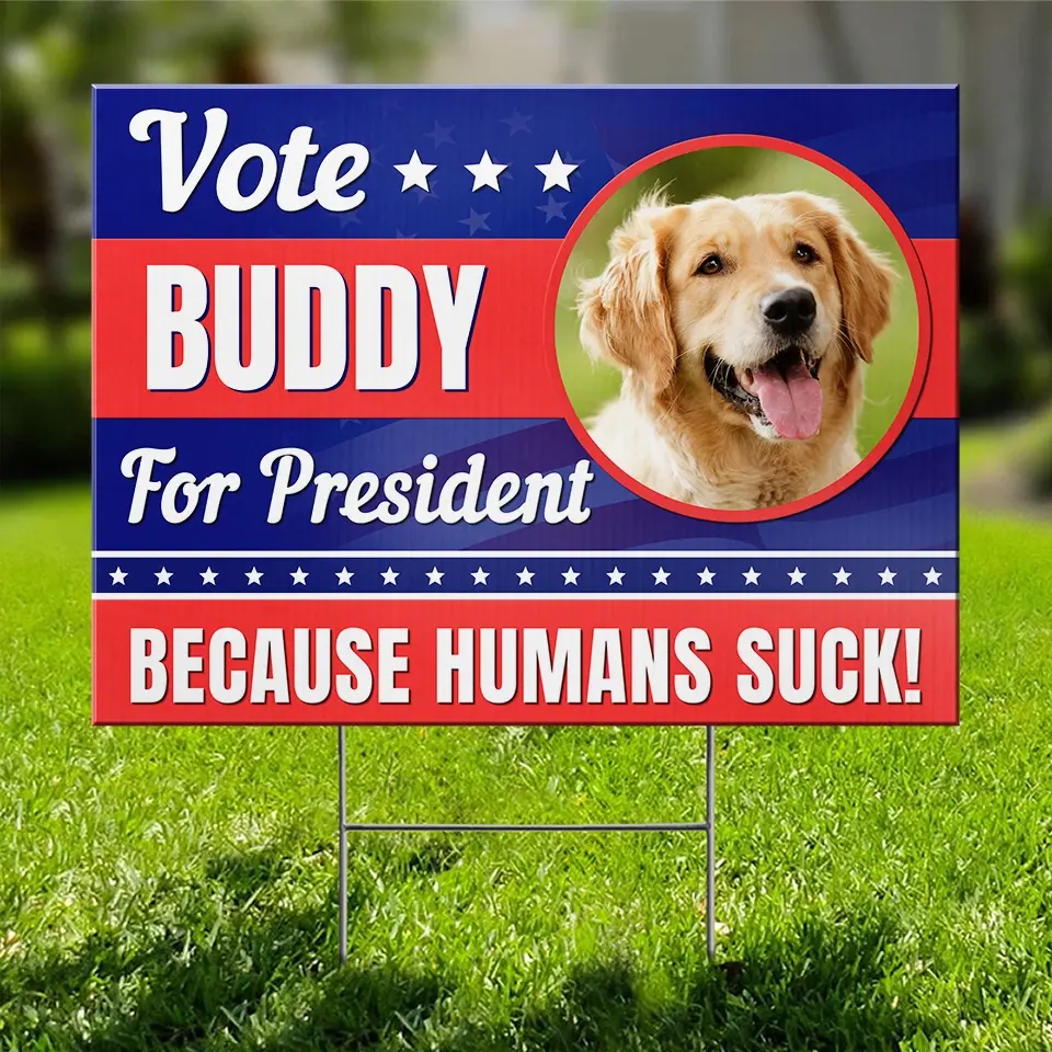 Custom Photo My Pet Says Vote - Dog & Cat Personalized Custom Yard Sign - Gift For Pet Owners, Pet Lovers - Image 5