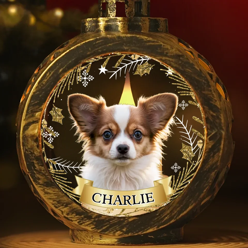 Custom Photo No Longer By My Side, But Forever In My Heart - Memorial Personalized Custom Candlelight Lantern Ornament - Sympathy Gift, Christmas Gift For Pet Owners, Pet Lovers - Image 2