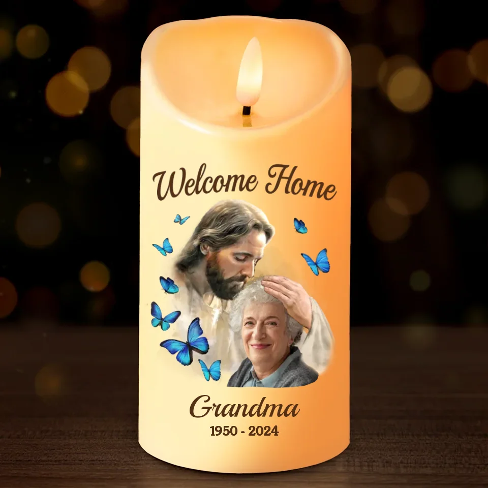 Custom Photo No Longer By My Side But Forever In My Heart - Memorial Personalized Custom LED Candle - Sympathy Gift, Christmas Gift, New Arrival Gift For Pet Owners, Pet Lovers - Image 2