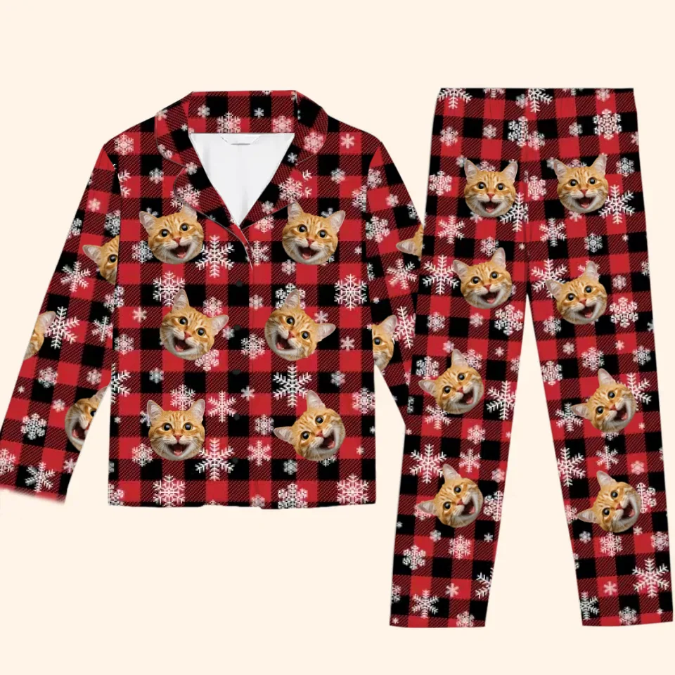 Custom Photo Nothing Says Christmas Like Snuggling Up In Cozy Pajamas Featuring Your Furry Friend - Dog & Cat Personalized Custom Pajamas - Christmas Gift For Pet Owners, Pet Lovers - Image 2