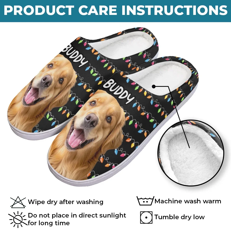 Custom Photo Nothing Says Comfort Like A Cozy Pair Of Slippers For Pet Lovers - Dog & Cat Personalized Custom Fluffy Slippers - Christmas Gift For Pet Owners, Pet Lovers - Image 5