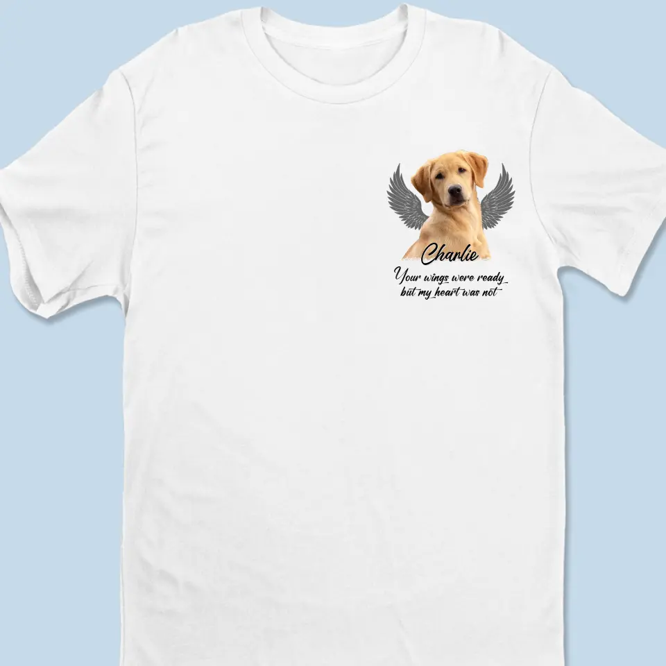 Custom Photo Once By My Side, Forever In My Heart - Memorial Personalized Custom Unisex T-shirt, Hoodie, Sweatshirt - Sympathy Gift For Pet Owners, Pet Lovers - Image 3
