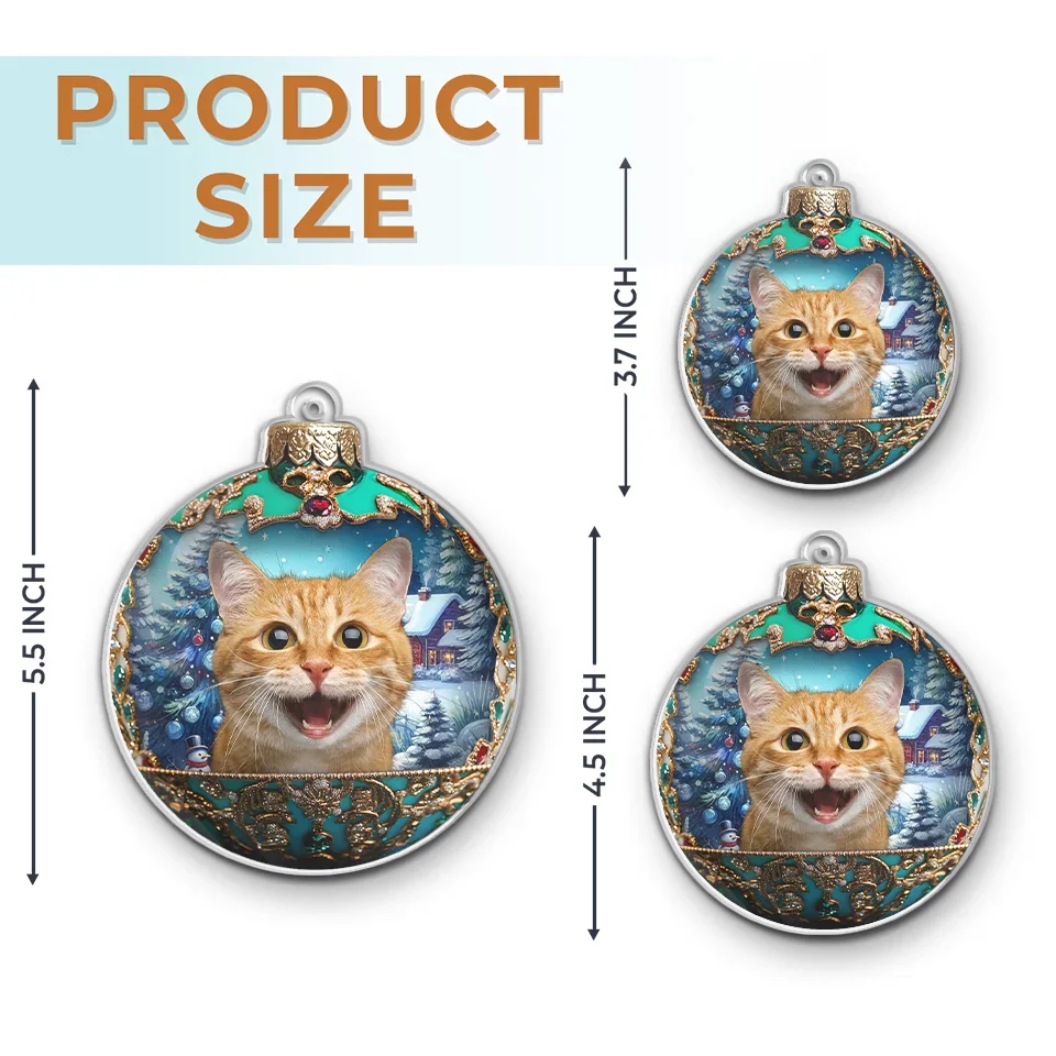 Custom Photo Our Pets Make Christmas Magical - Dog & Cat Personalized Custom Ornament - Acrylic Custom Shaped - Christmas Gift For Pet Owners, Pet Lovers - Image 6