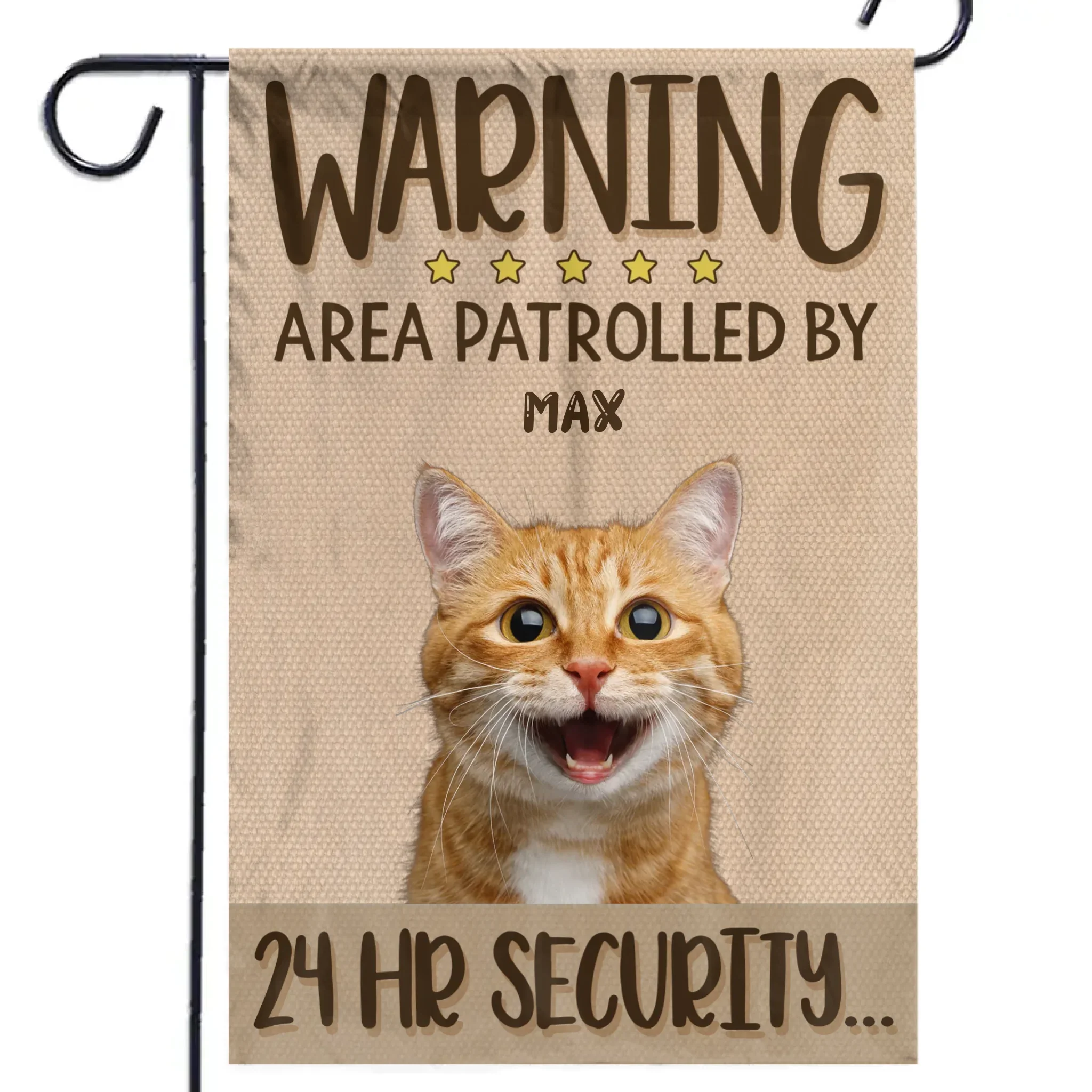 Custom Photo Our Security Team Requires Belly Rubs - Dog & Cat Personalized Custom Flag - Gift For Pet Owners, Pet Lovers - Image 2