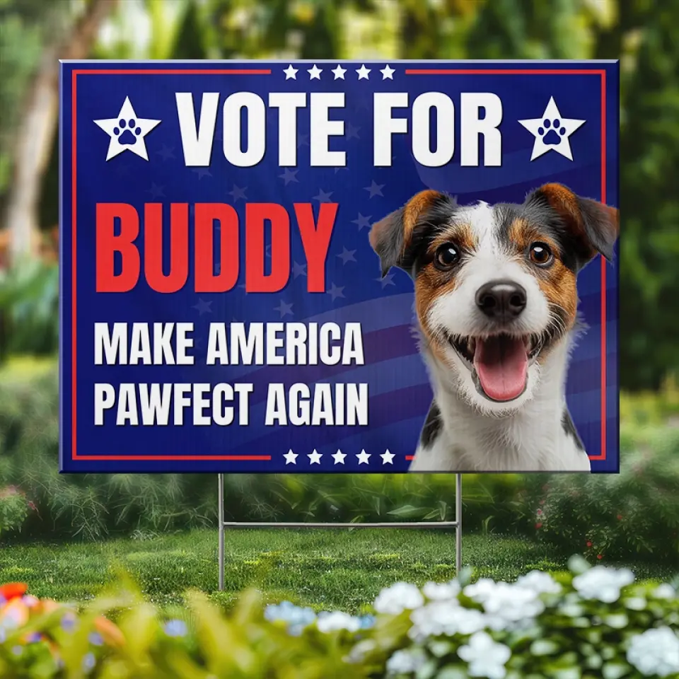 Custom Photo Paws Up, My Pet Wins - Dog & Cat Personalized Custom Yard Sign - Gift For Pet Owners, Pet Lovers - Image 3