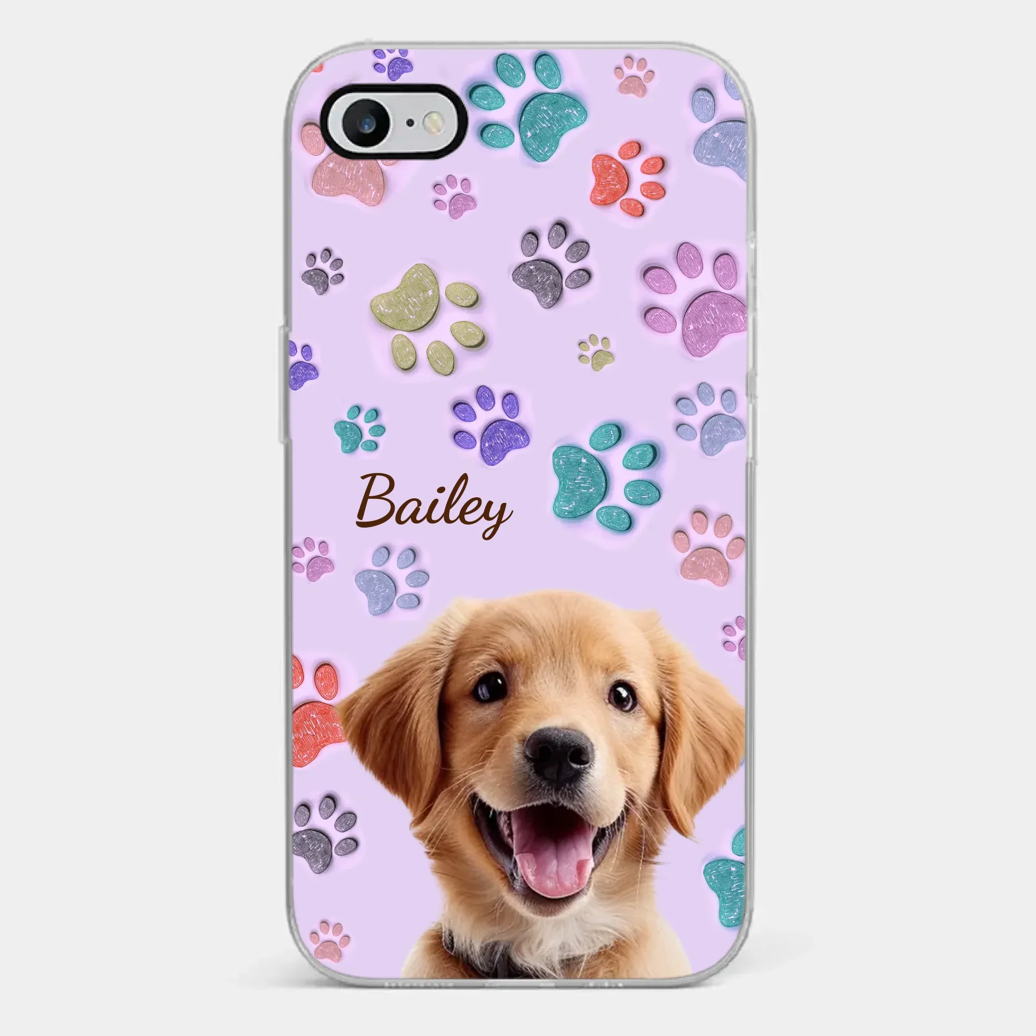 Custom Photo Pawsitively In Love - Dog & Cat Personalized Custom 3D Inflated Effect Printed Clear Phone Case - Gift For Pet Owners, Pet Lovers - Image 23
