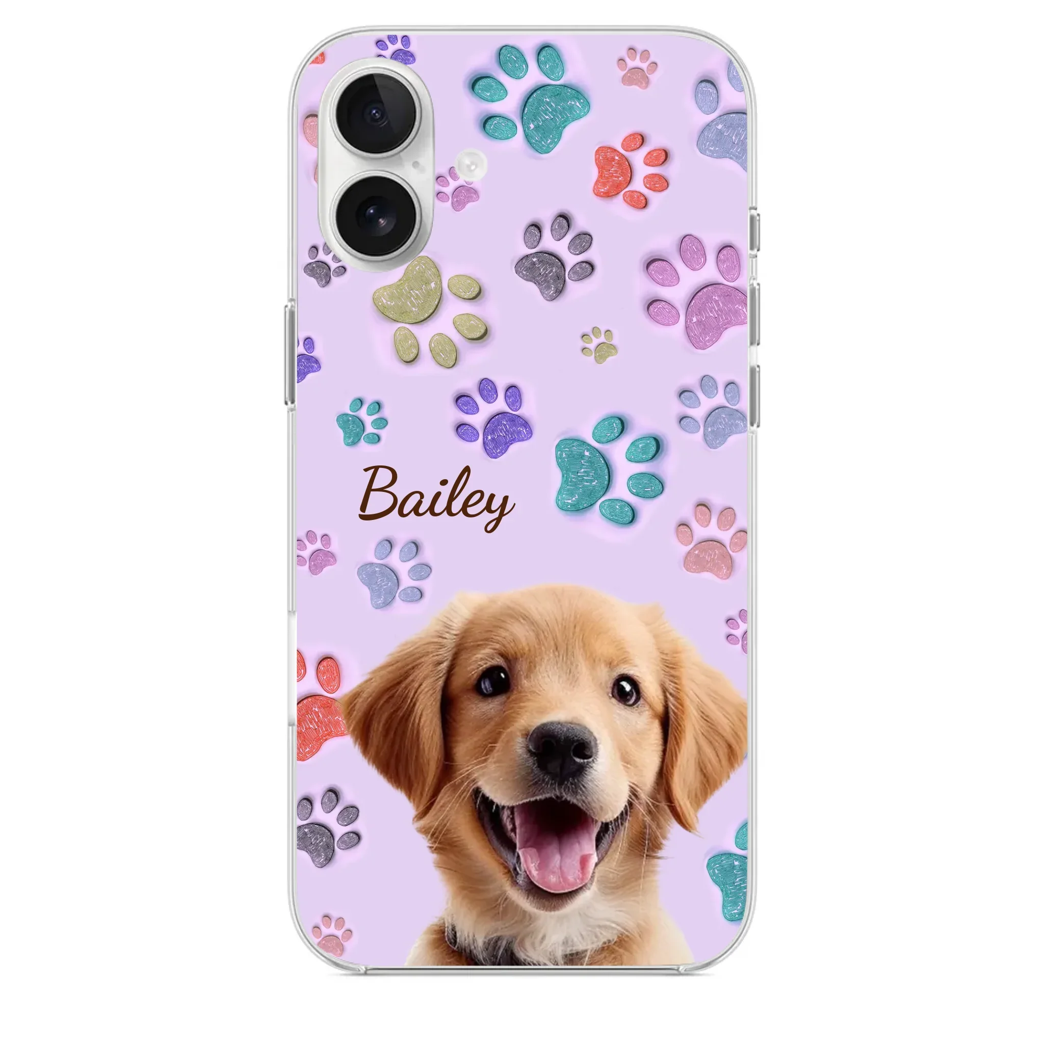 Custom Photo Pawsitively In Love - Dog & Cat Personalized Custom 3D Inflated Effect Printed Clear Phone Case - Gift For Pet Owners, Pet Lovers - Image 29