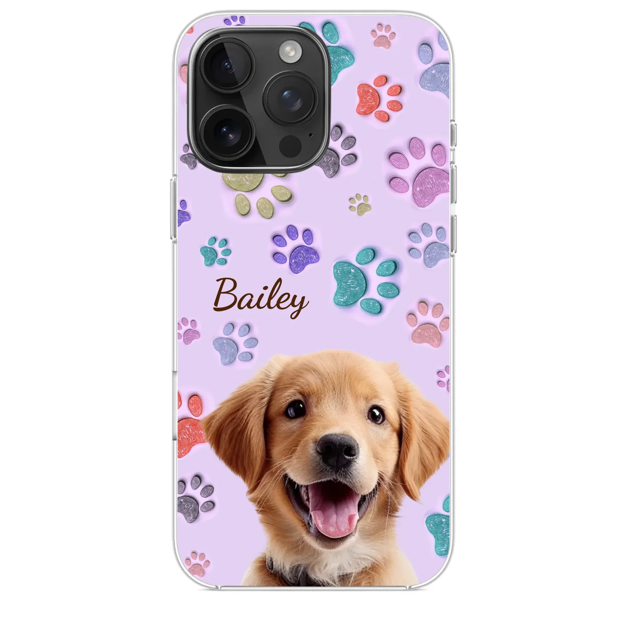 Custom Photo Pawsitively In Love - Dog & Cat Personalized Custom 3D Inflated Effect Printed Clear Phone Case - Gift For Pet Owners, Pet Lovers - Image 31