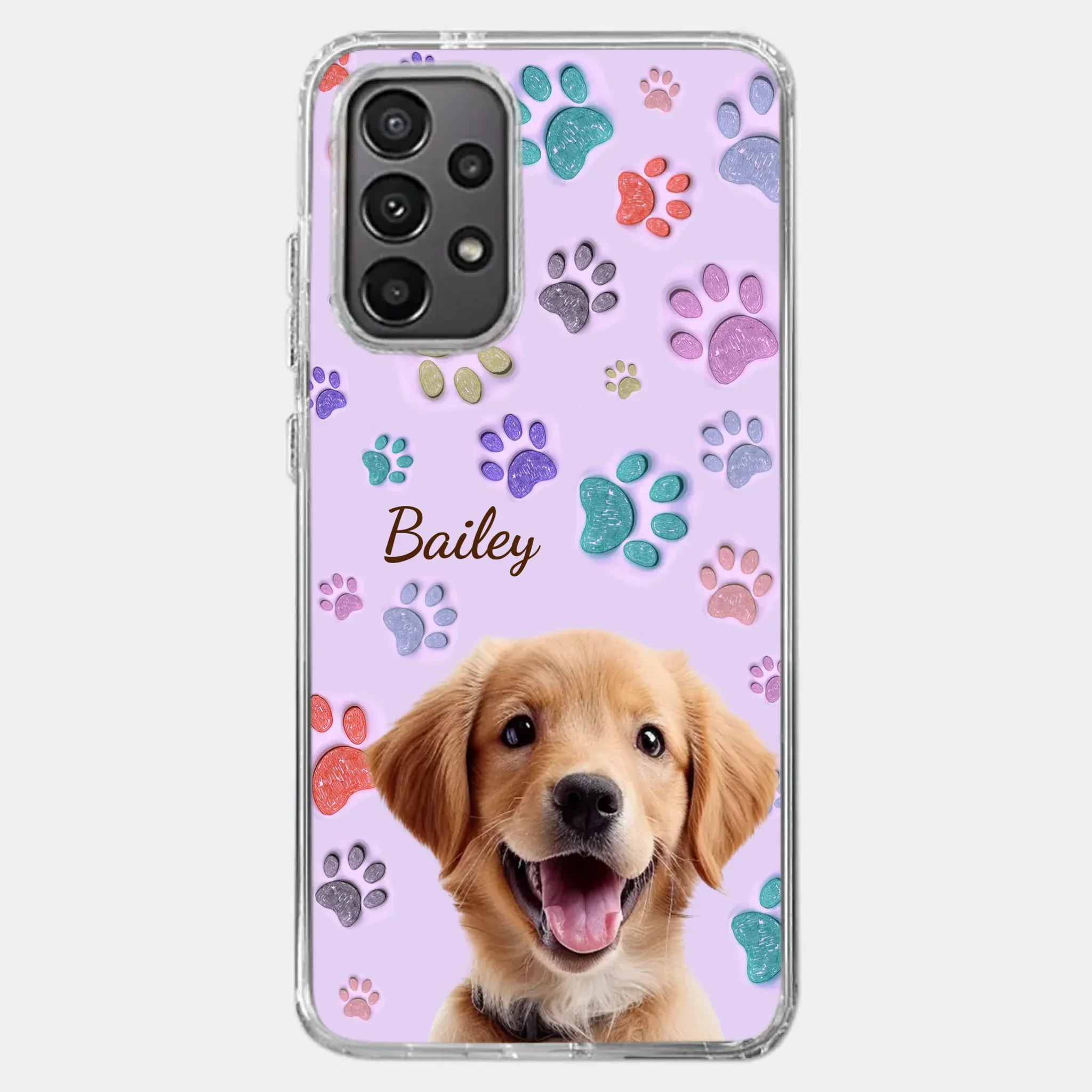 Custom Photo Pawsitively In Love - Dog & Cat Personalized Custom 3D Inflated Effect Printed Clear Phone Case - Gift For Pet Owners, Pet Lovers - Image 36
