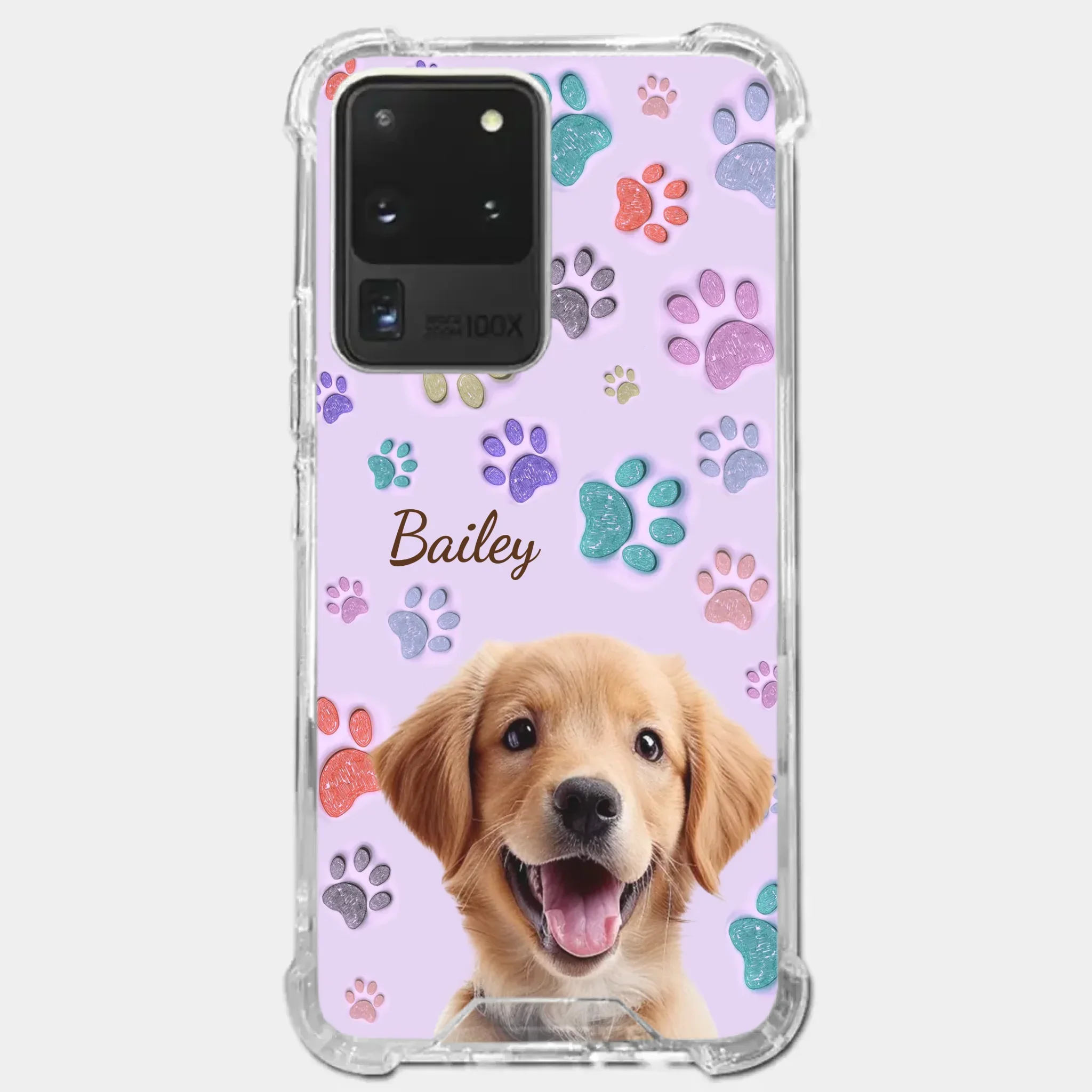 Custom Photo Pawsitively In Love - Dog & Cat Personalized Custom 3D Inflated Effect Printed Clear Phone Case - Gift For Pet Owners, Pet Lovers - Image 38