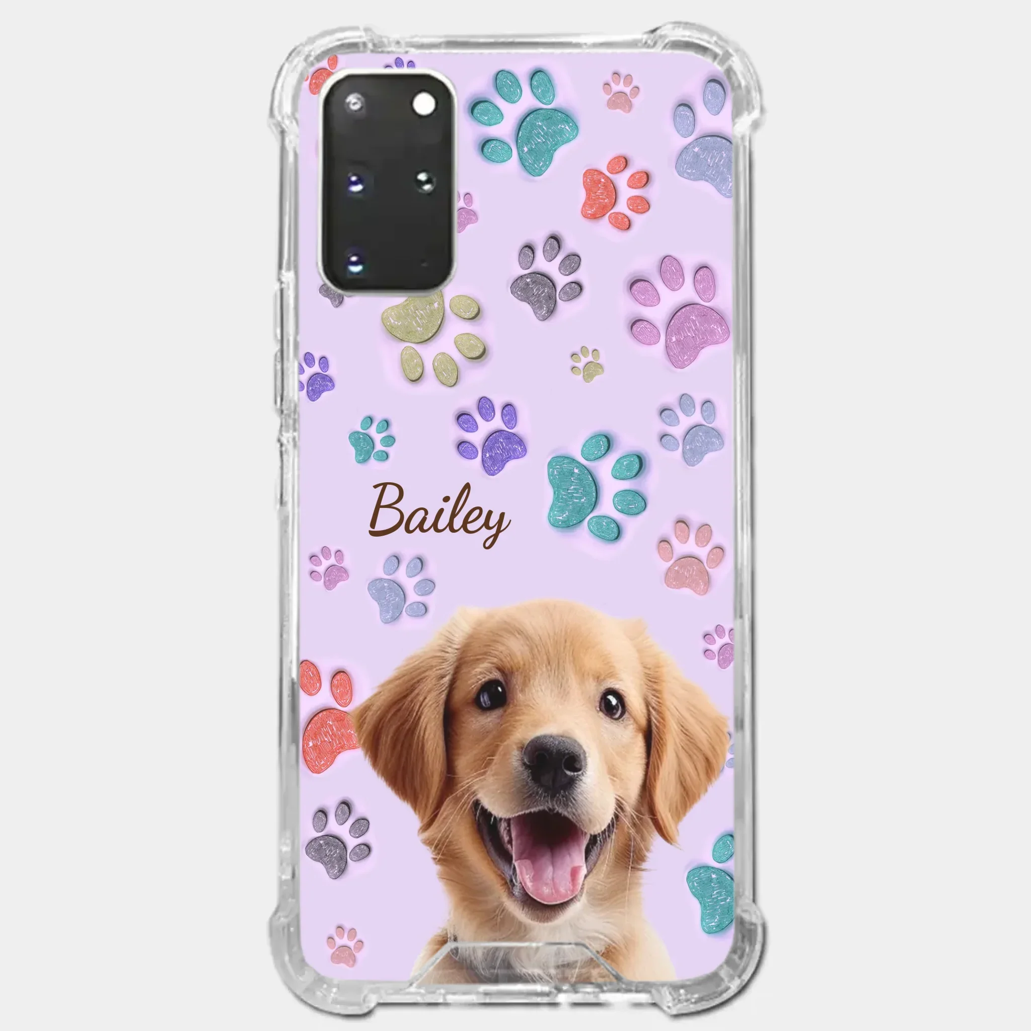 Custom Photo Pawsitively In Love - Dog & Cat Personalized Custom 3D Inflated Effect Printed Clear Phone Case - Gift For Pet Owners, Pet Lovers - Image 39