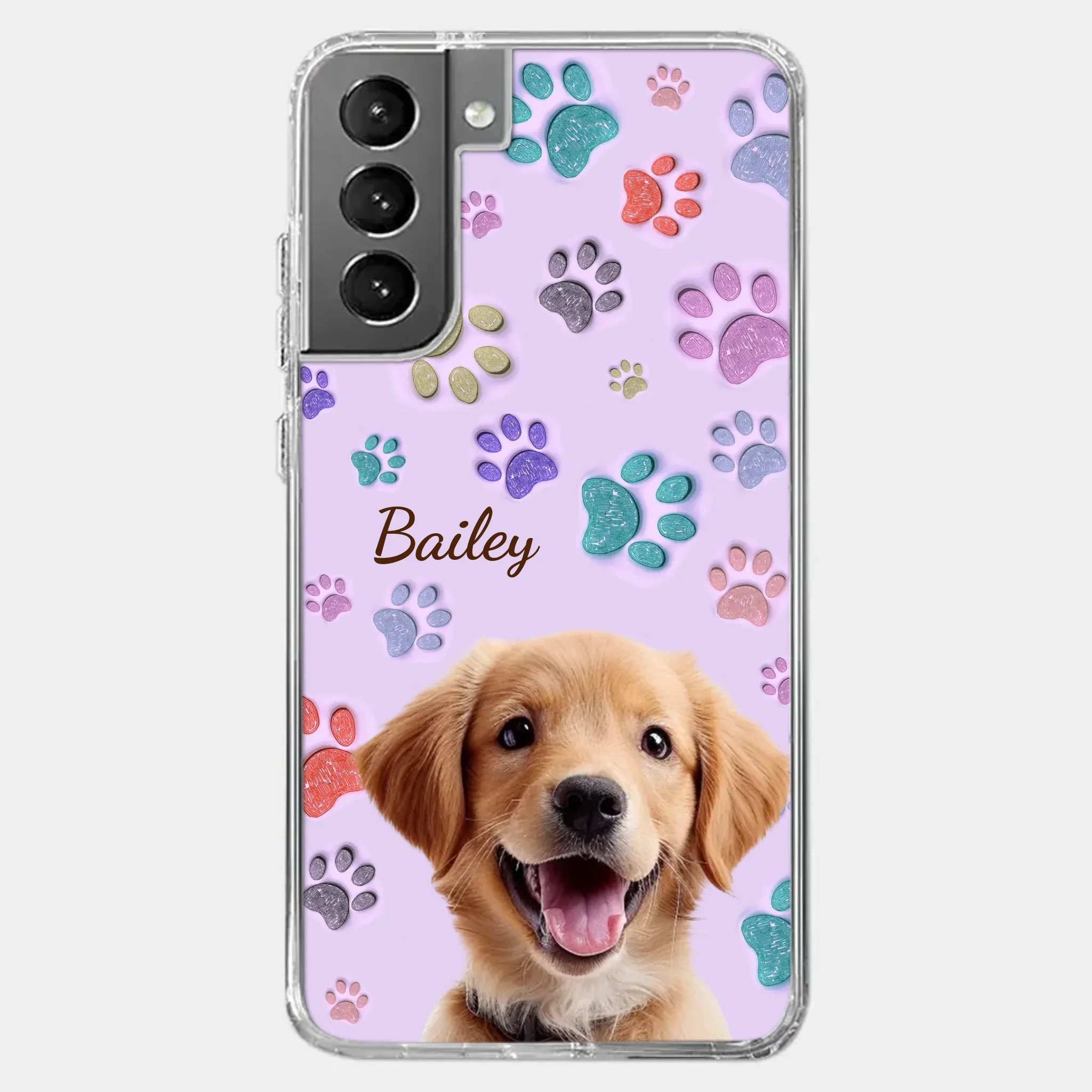 Custom Photo Pawsitively In Love - Dog & Cat Personalized Custom 3D Inflated Effect Printed Clear Phone Case - Gift For Pet Owners, Pet Lovers - Image 40