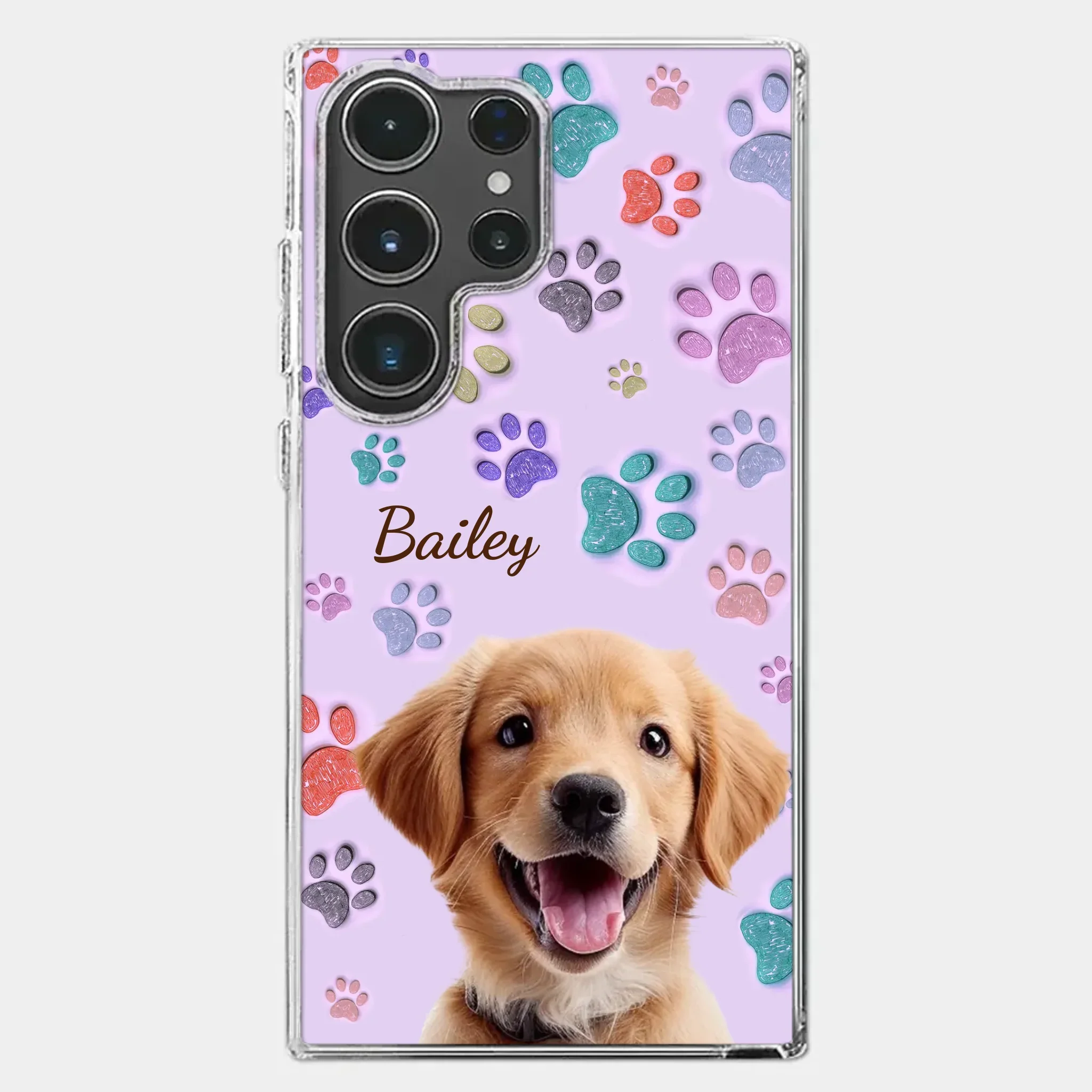 Custom Photo Pawsitively In Love - Dog & Cat Personalized Custom 3D Inflated Effect Printed Clear Phone Case - Gift For Pet Owners, Pet Lovers - Image 41
