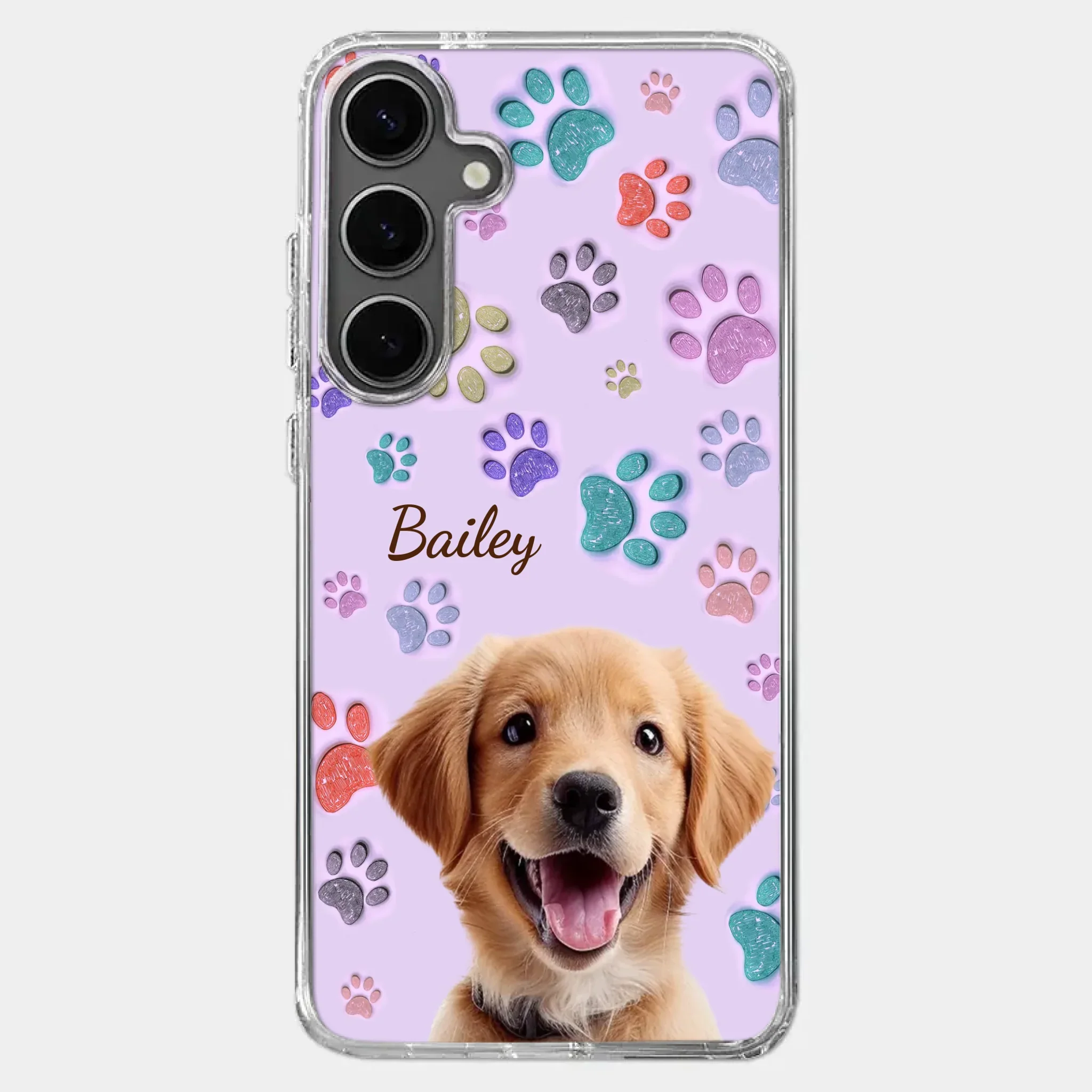 Custom Photo Pawsitively In Love - Dog & Cat Personalized Custom 3D Inflated Effect Printed Clear Phone Case - Gift For Pet Owners, Pet Lovers - Image 42