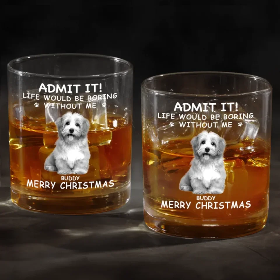 Custom Photo Pets Make Us Better Humans - Dog & Cat Personalized Custom Whiskey Glass - Gift For Pet Owners, Pet Lovers - Image 4