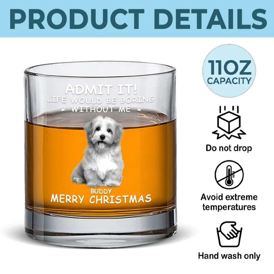 Custom Photo Pets Make Us Better Humans - Dog & Cat Personalized Custom Whiskey Glass - Gift For Pet Owners, Pet Lovers - Image 5