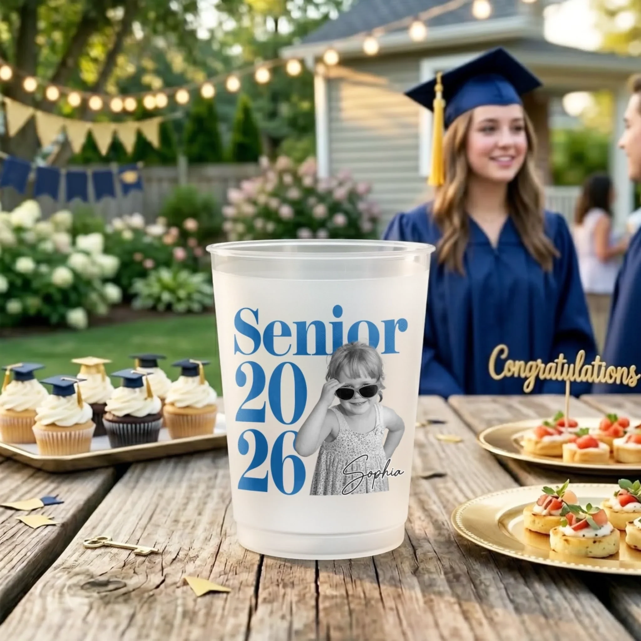 Custom Photo Graduation Cups - Personalized Graduation Gifts For Him, Her - Future Starts Today - Image 4