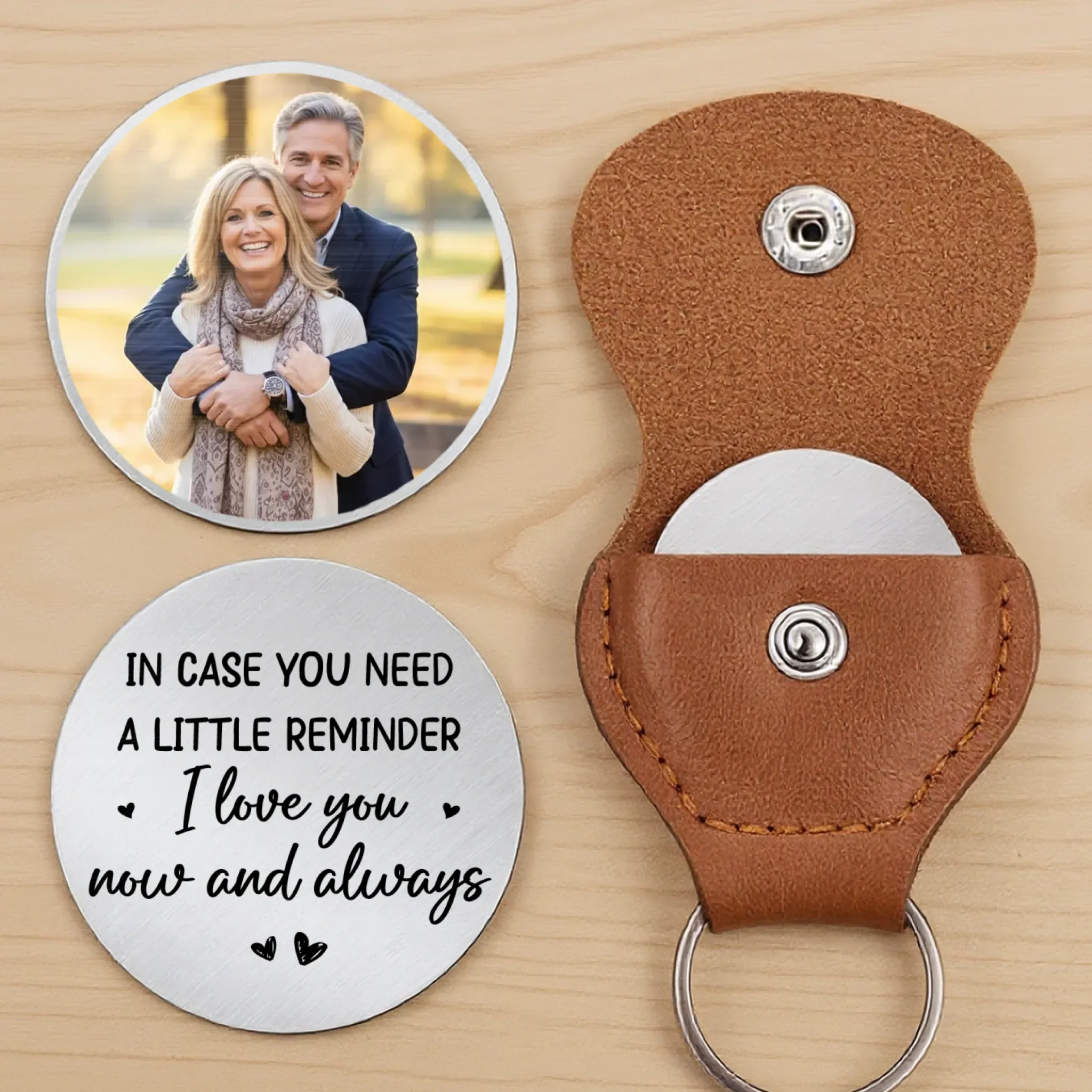 Custom Photo Pocket Hug - Personalized Anniversary Wedding Gifts For Husband And Wife, Him And Her - Loving You Feels Like Home - Image 2