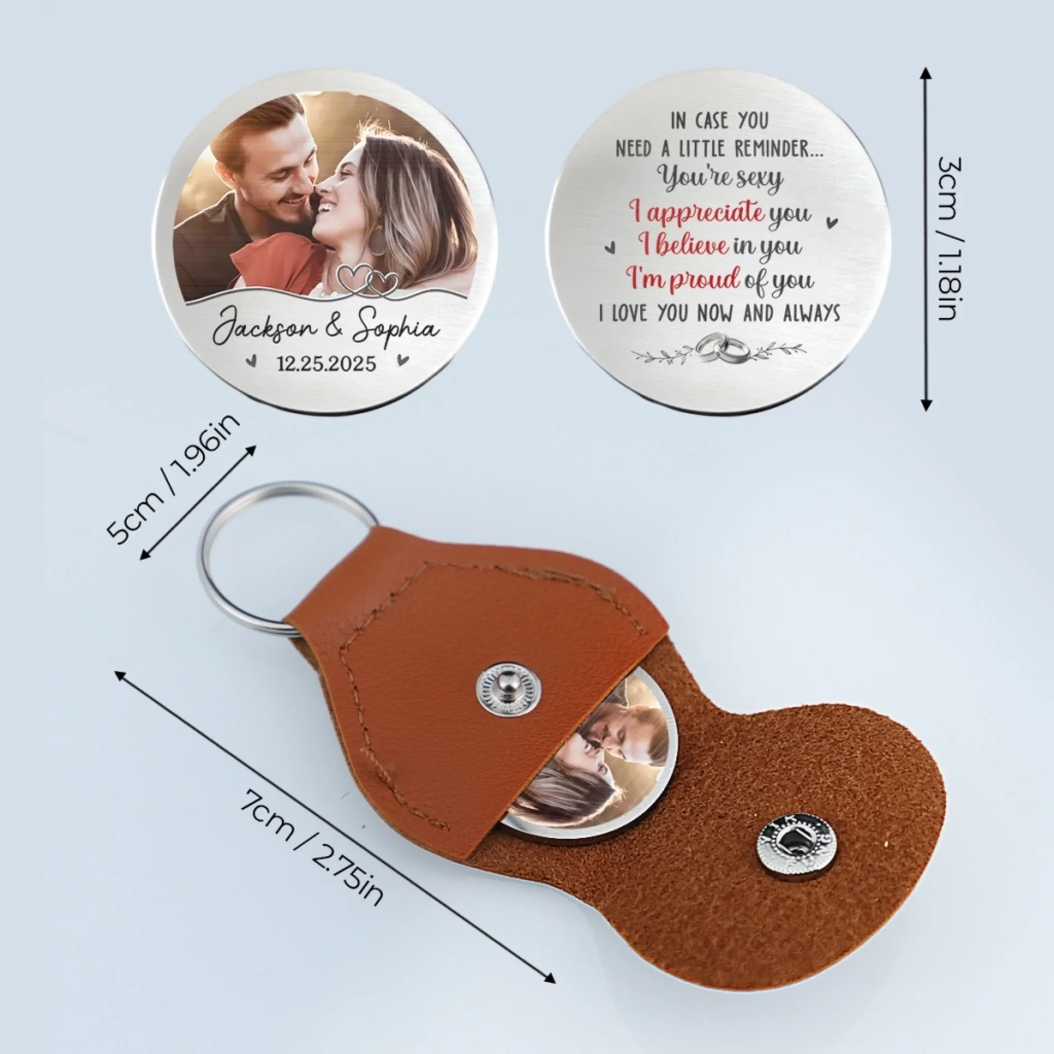 Custom Photo Pocket Hug - Personalized Anniversary Wedding Gifts For Husband And Wife, Him And Her - You Are My Forever Home - Image 6