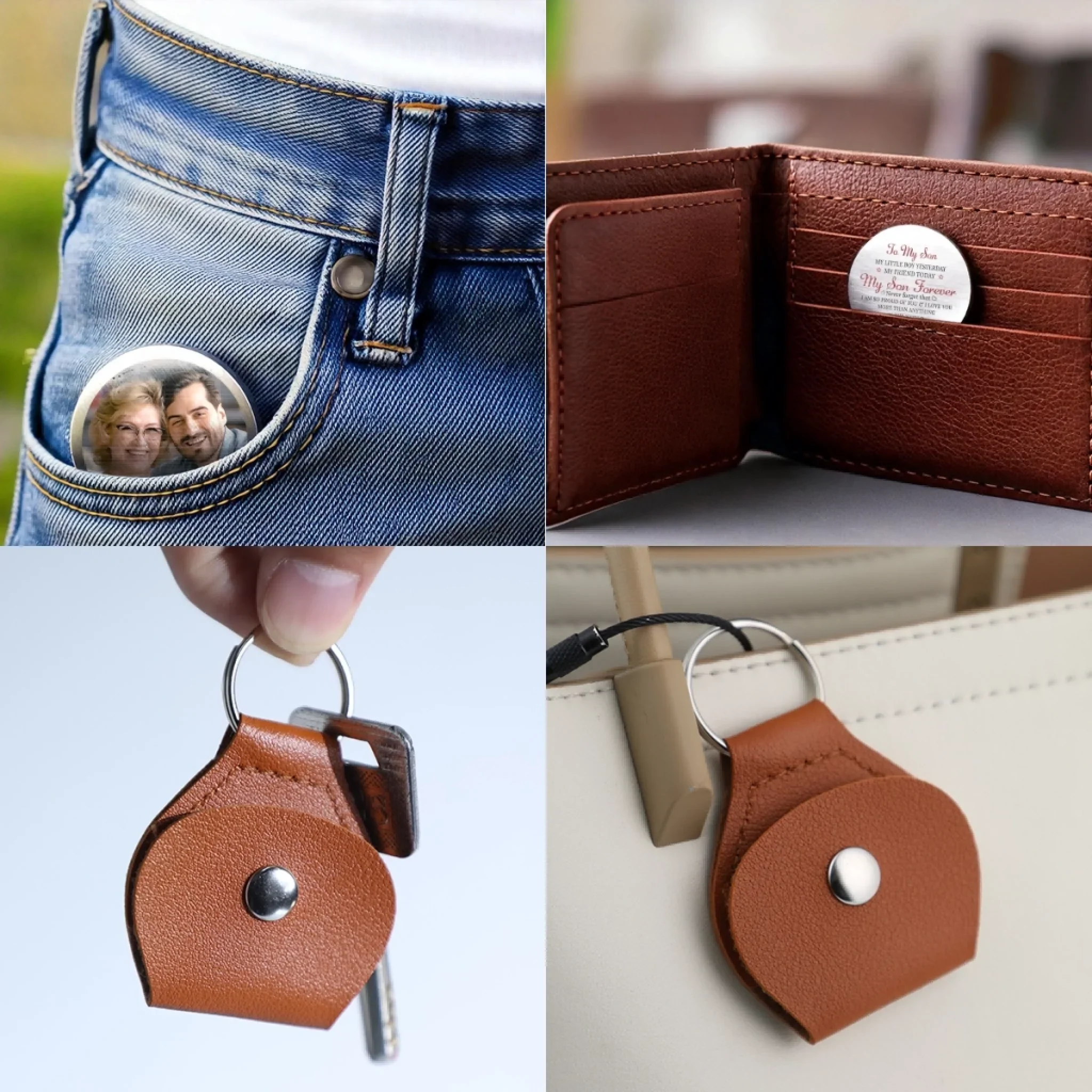 Custom Photo Pocket Hug - Personalized Birthday Gifts For Mom, Dad, Son - Home Is Wherever You Are - Image 5