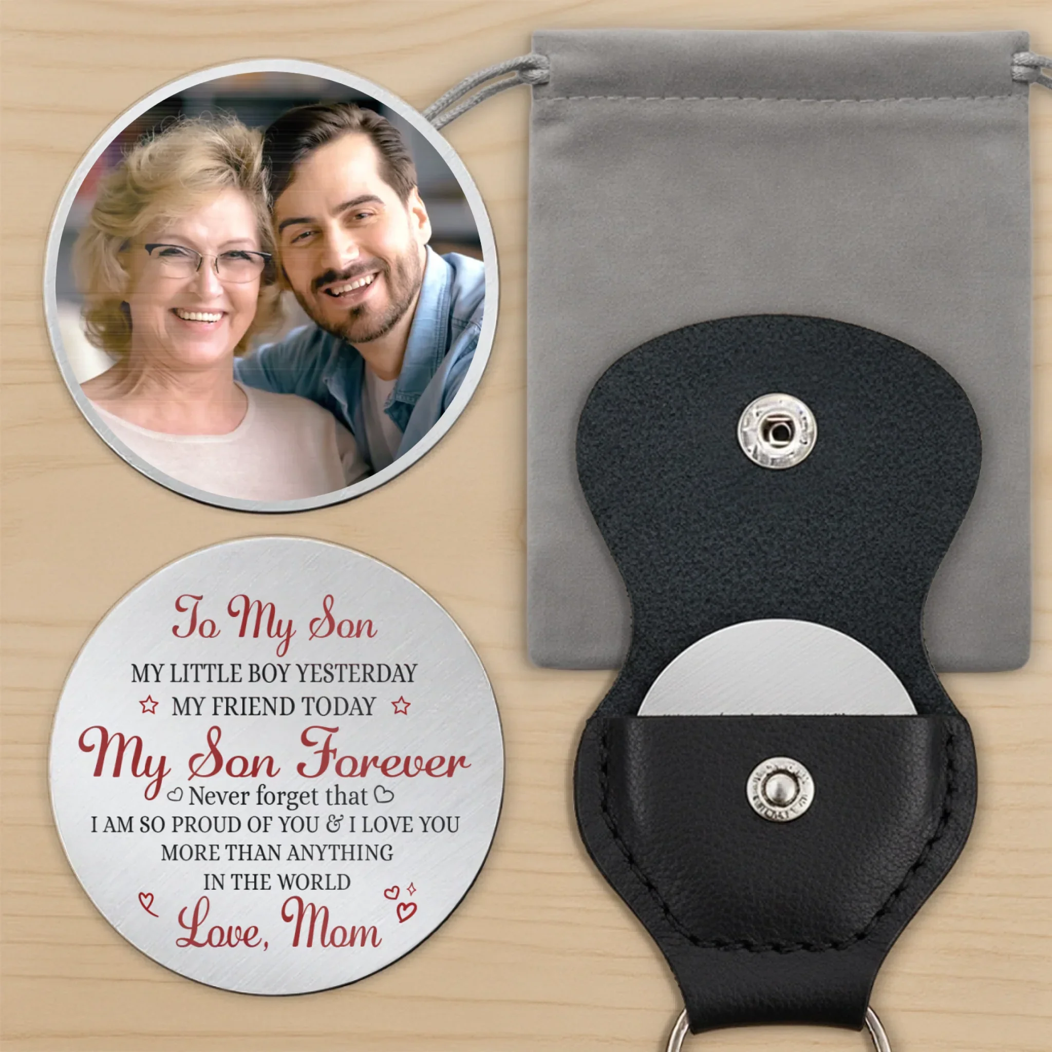 Custom Photo Pocket Hug - Personalized Birthday Gifts For Mom, Dad, Son - Home Is Wherever You Are - Image 9