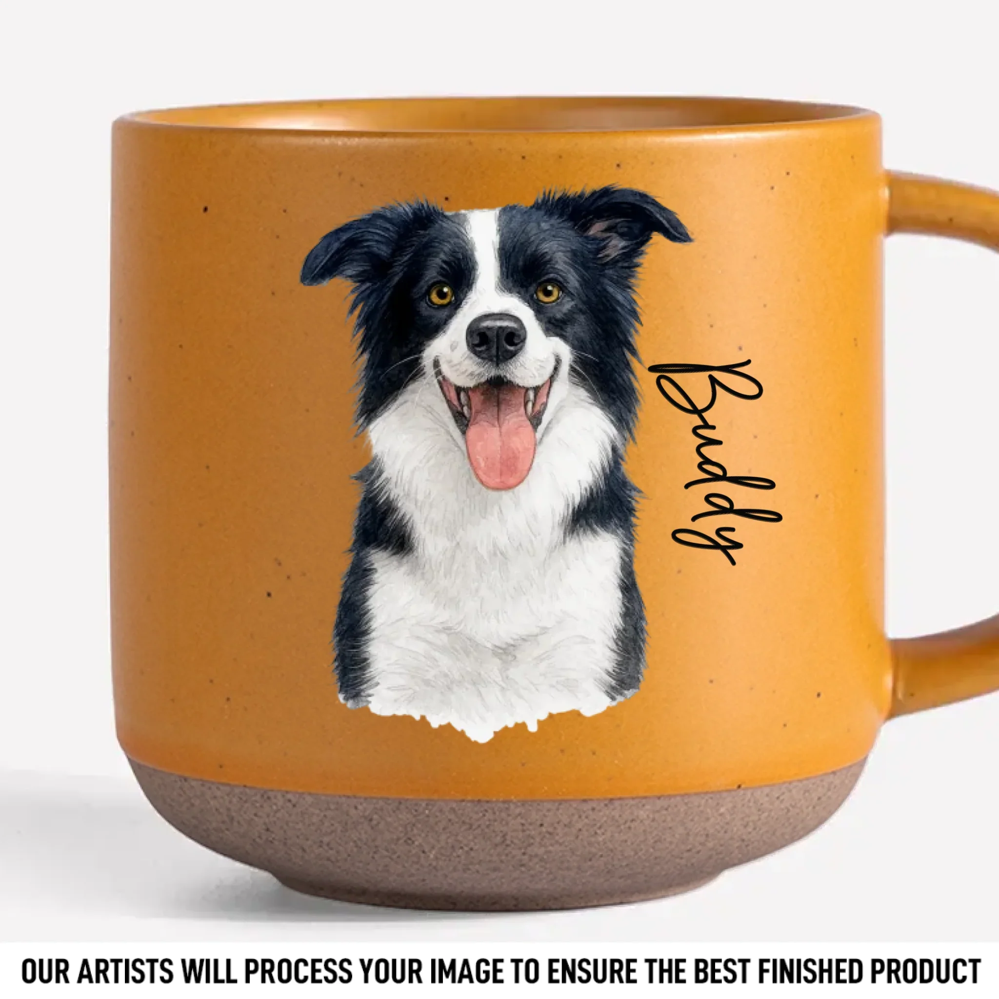 Custom Photo Printed Pottery Mug - Personalized Birthday Gifts For Dog Cat Lovers, Dog Dad And Mom, Cat Owners - Pets Are Family - Image 4
