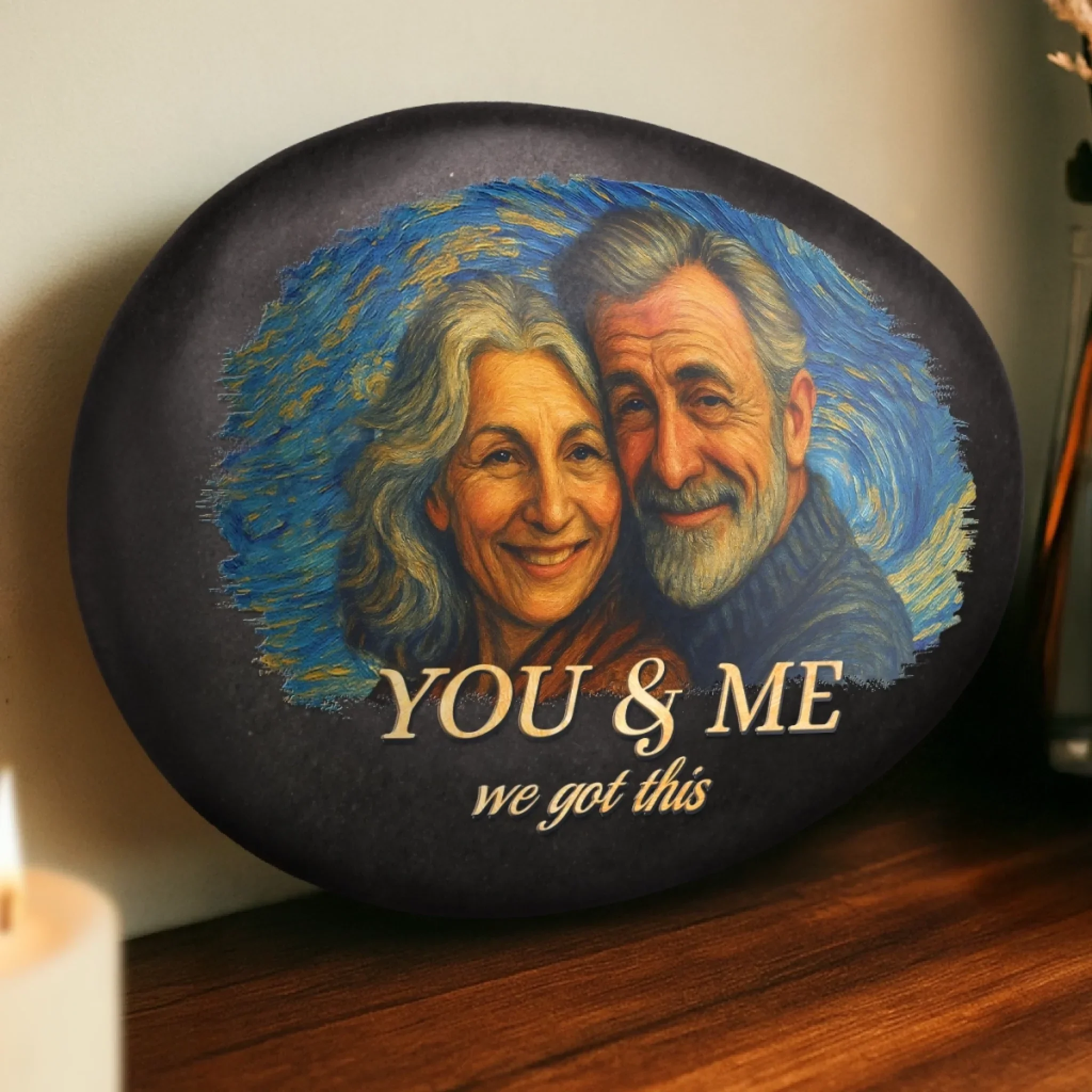 Custom Photo Printed Rock - Personalized Anniversary Wedding Gifts For Husband And Wife, Him And Her - Endless Love, Endless Us - Image 4