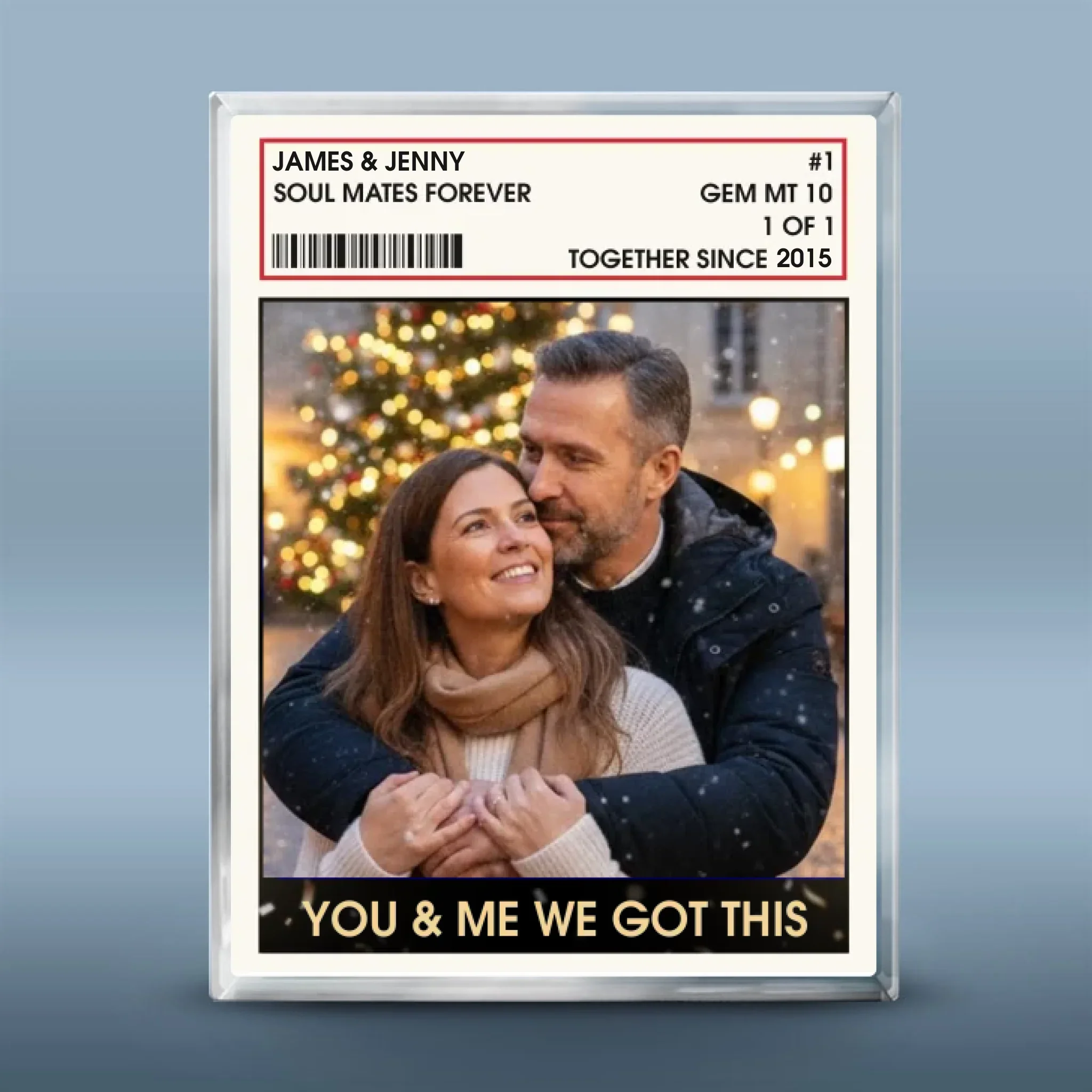 Custom Photo Rectangle Shaped Acrylic Plaque - Personalized Anniversary Wedding Gifts For Husband And Wife, Him And Her - Side By Side Forever - Image 2