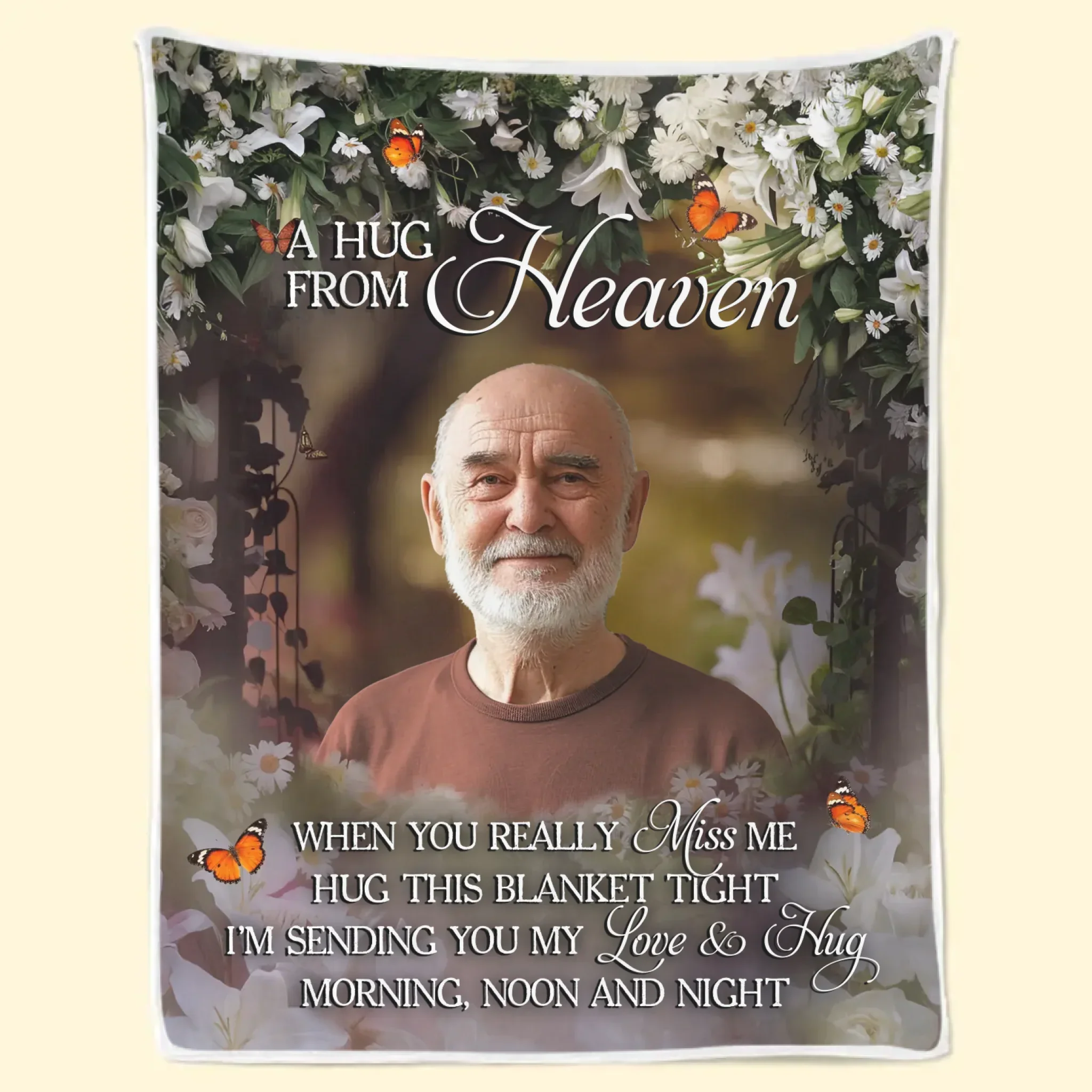 Custom Photo Remember The Best Times - Memorial Personalized Custom Blanket - Sympathy Gift For Family Members - Image 6