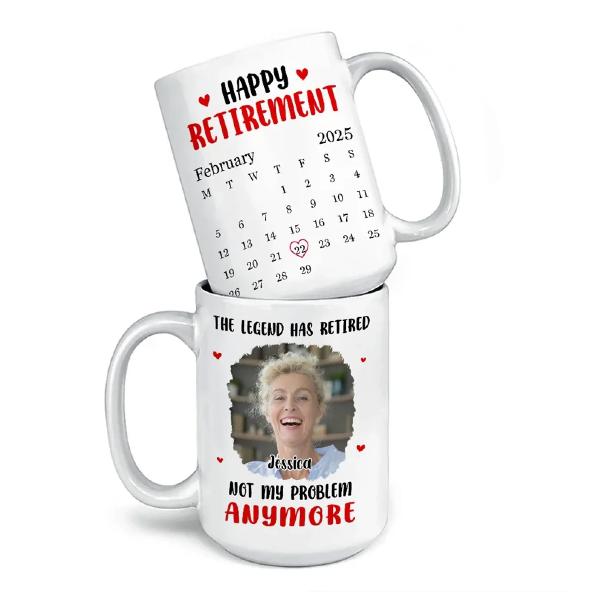 Custom Photo Retirement Is Life’s New Chapter - Coworker Personalized Custom Mug - Appreciation, Retirement Gift For Coworkers, Work Friends, Colleagues - Image 4