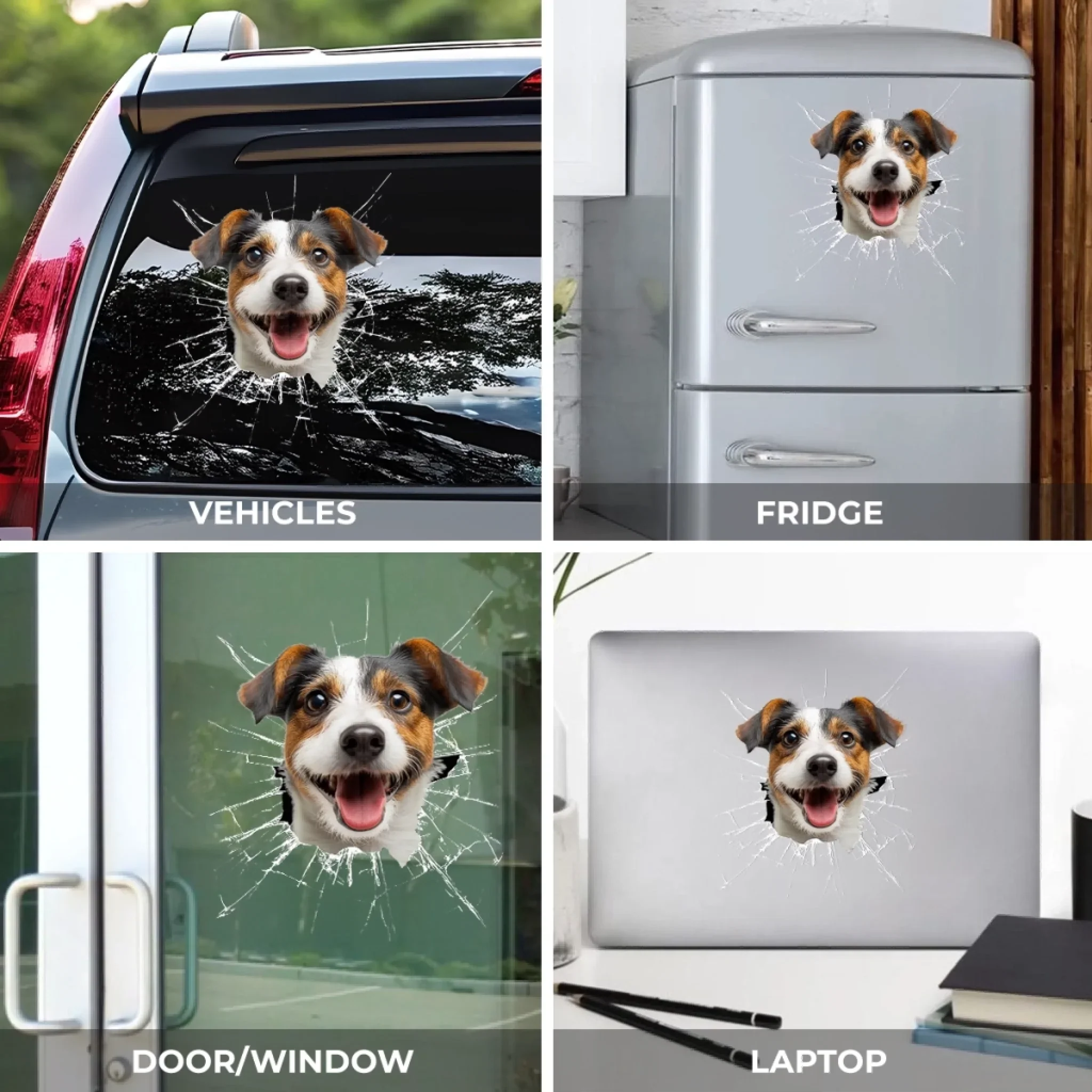 Custom Photo RV Decal - Personalized Birthday Gifts For Dog Cat Lovers, Dog Dad And Mom, Cat Owners - Too Cool To Stay Inside - Image 6