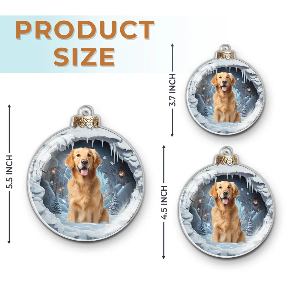 Custom Photo Santa Paws Is Coming To Town - Dog & Cat Personalized Custom Ornament - Acrylic Custom Shaped - Christmas Gift For Pet Owners, Pet Lovers - Image 6