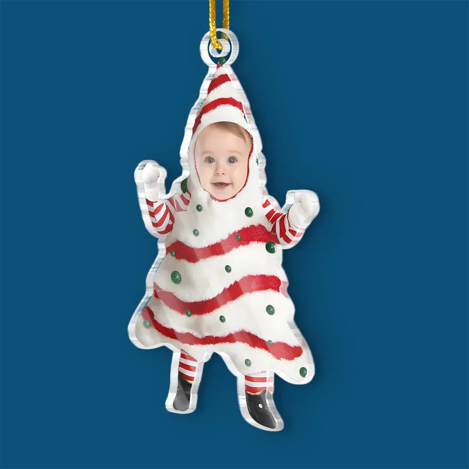 Custom Photo Santa’s Littlest Helper Is The Cutest One Of All - Family Personalized Custom Ornament - Acrylic Custom Shaped - Christmas Gift For Baby Kids, Newborn Baby, First Christmas - Image 3