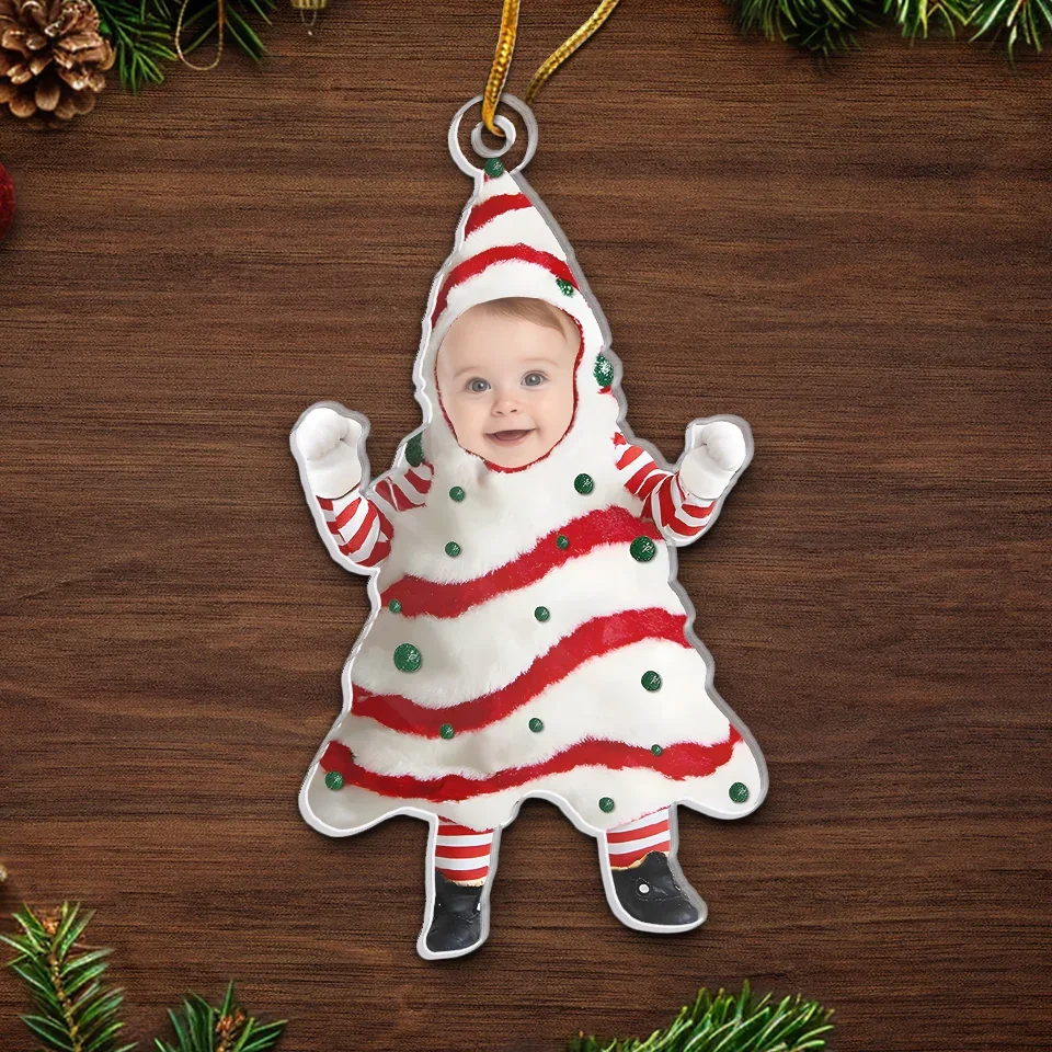 Custom Photo Santa’s Littlest Helper Is The Cutest One Of All - Family Personalized Custom Ornament - Acrylic Custom Shaped - Christmas Gift For Baby Kids, Newborn Baby, First Christmas - Image 5